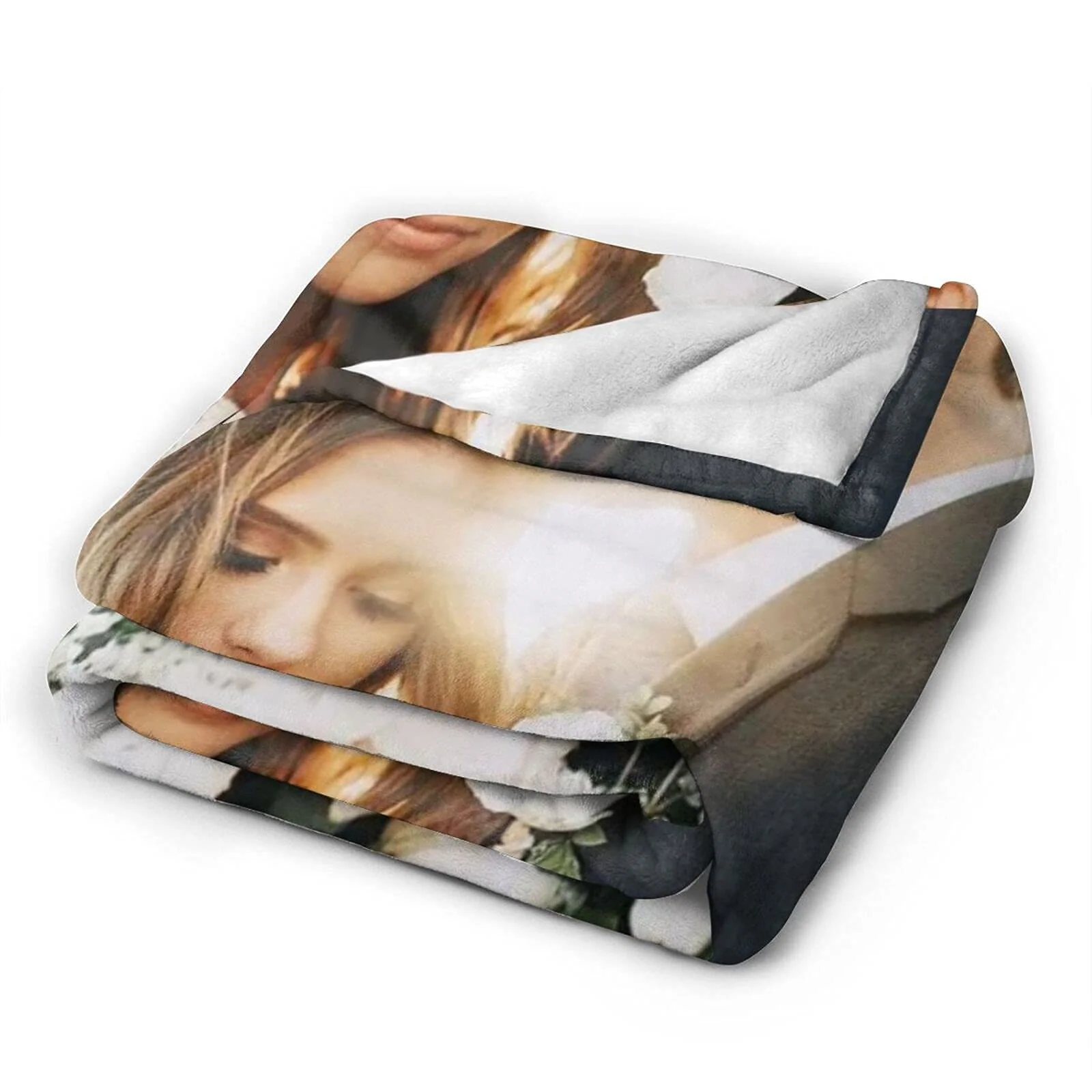 QETXVI Custom Blanket with Photos Text Customized Blanket Personalized Flannel Throw Blankets for Adult Kid Birthday Christmas Halloween Fathers Mothers Valentines Gift - 40"x 50" - Image 6