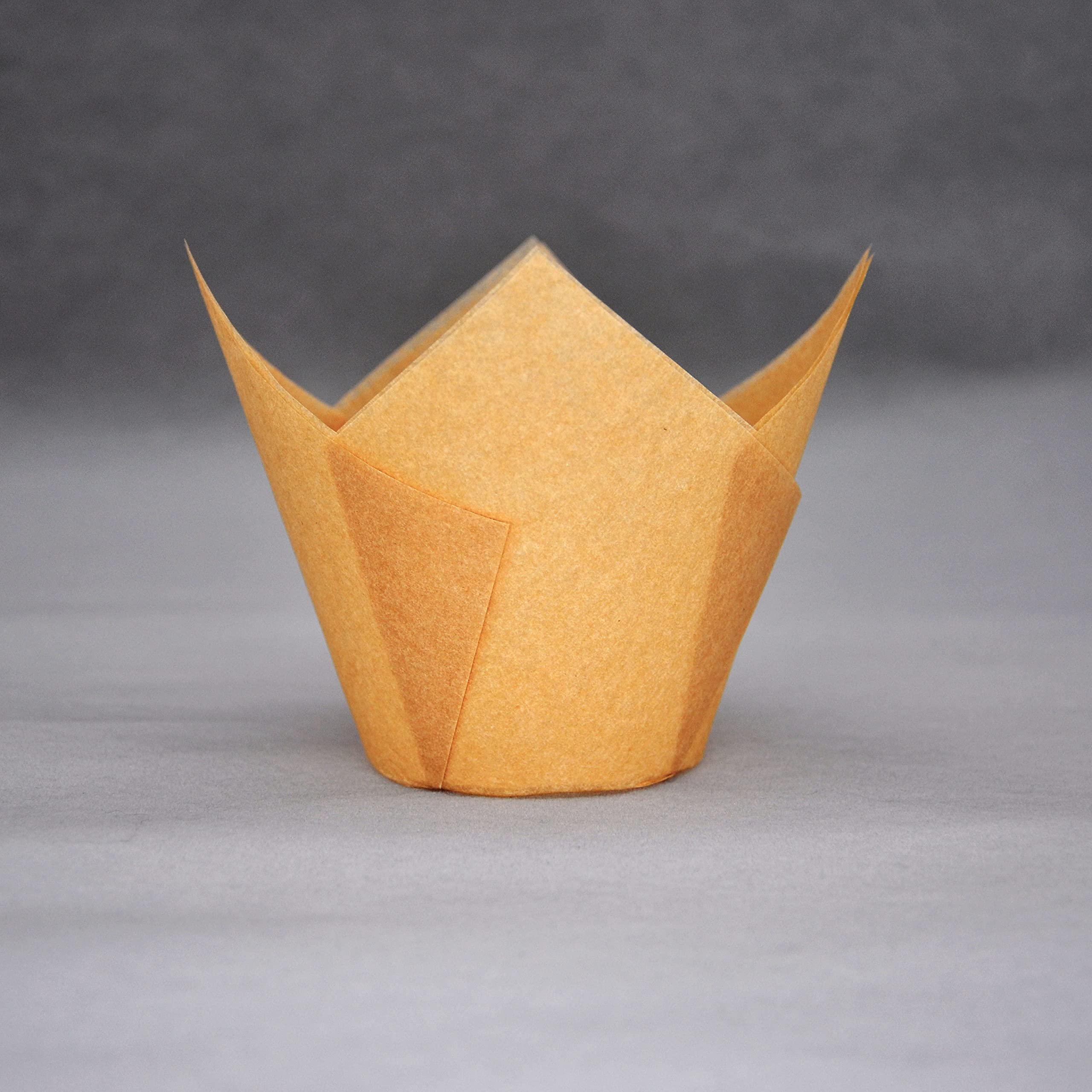 QLSmypkg Extra Large Jumbo Muffin Greaseproof paper Baking cupcake cups, 2-1/4" x 3-3/4" Natural Tulip Baking Cup Case of 125 pcs (Extra Large) (125) - Image 3
