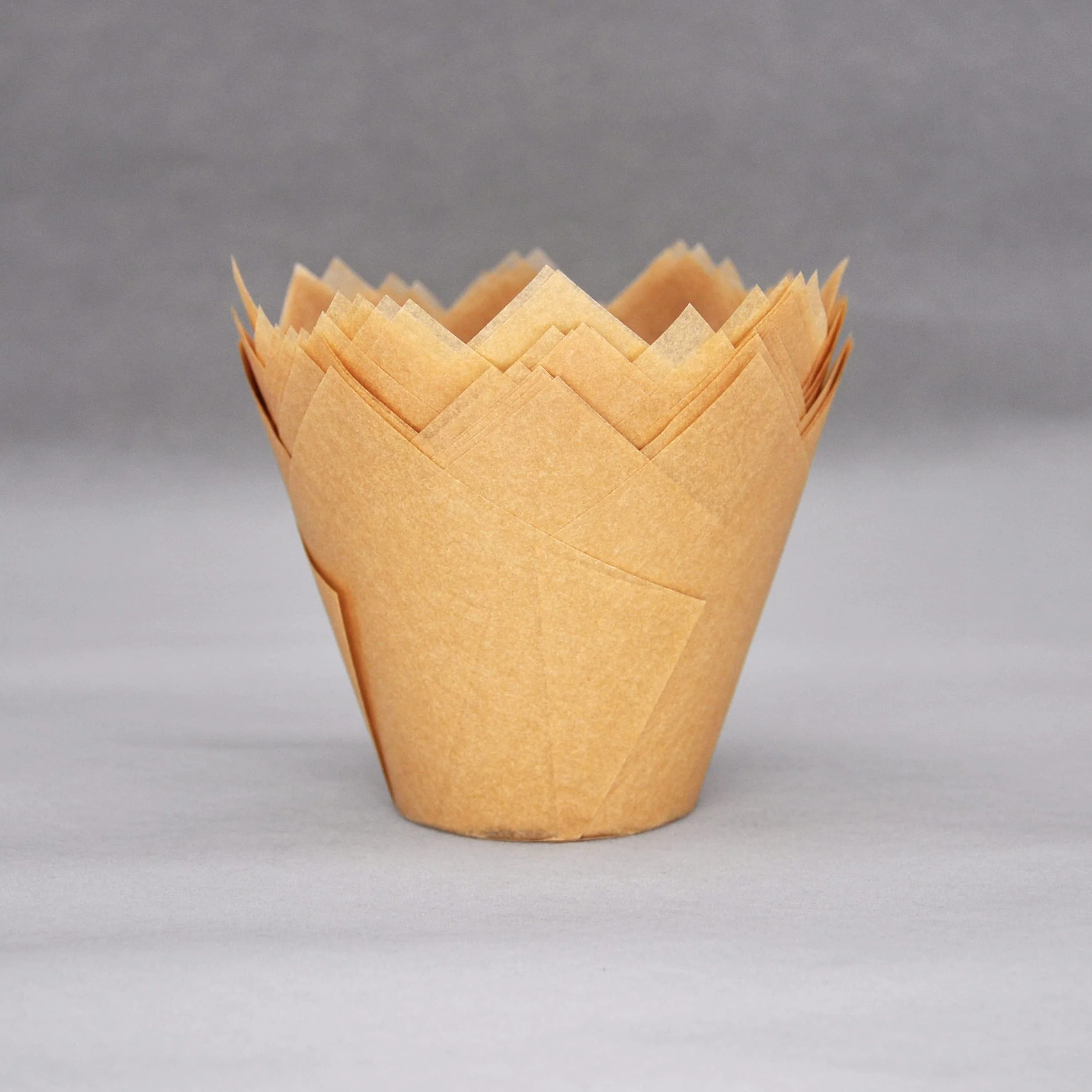 QLSmypkg Extra Large Jumbo Muffin Greaseproof paper Baking cupcake cups, 2-1/4" x 3-3/4" Natural Tulip Baking Cup Case of 125 pcs (Extra Large) (125) - Image 4