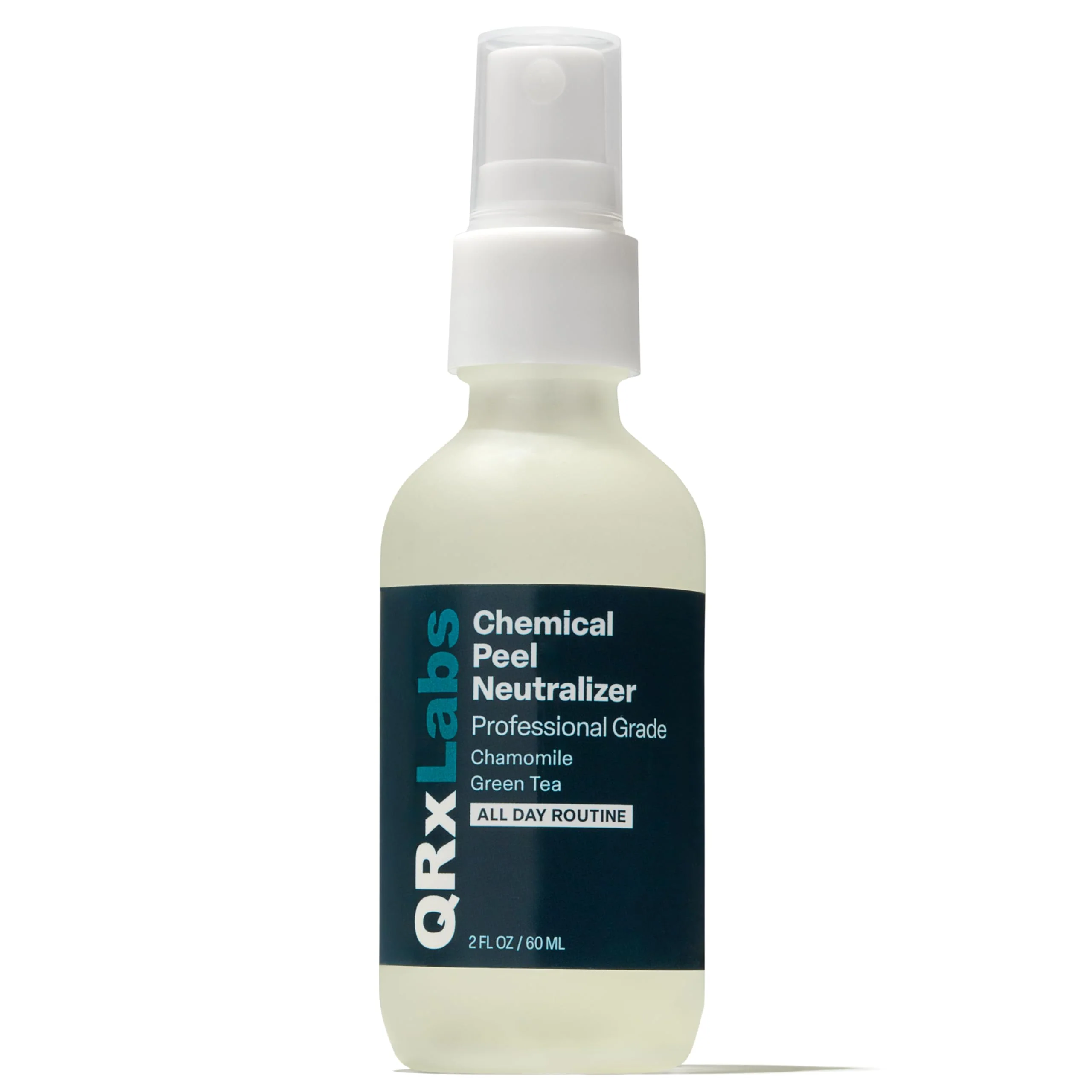 QRxLabs Chemical Peel Neutralizer Spray - Glycolic Acid Peel Neutralizer - pH Balancing Mist for Skin Care - Hydrating Toner for Facial Peels - 2 Fl Oz
