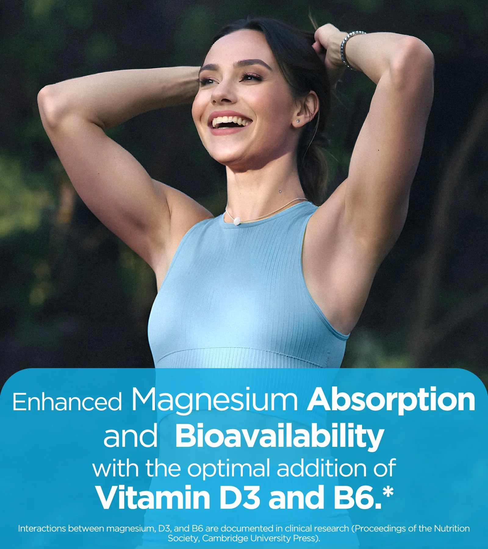 Quadruple Magnesium Supplement, 400mg of Chelate Magnesium Glycinate, L-threonate, Citrate & Malate | Max Absorption Complex w/Vitamin D3 & B6, for Sleep Heart Muscles Nerves, Non-GMO, 60 Vegan Caps - Image 6
