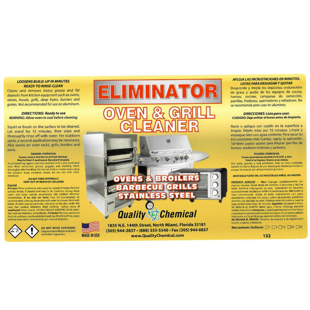 Quality Chemical Oven Cleaner & Grill Cleaner - Heavy-Duty/Fast Acting & Easy to Use/Degreaser/Heavy Duty Oven Cleaner/Best Oven Cleaner/Made in USA - 1 Gallon Combo - Image 2