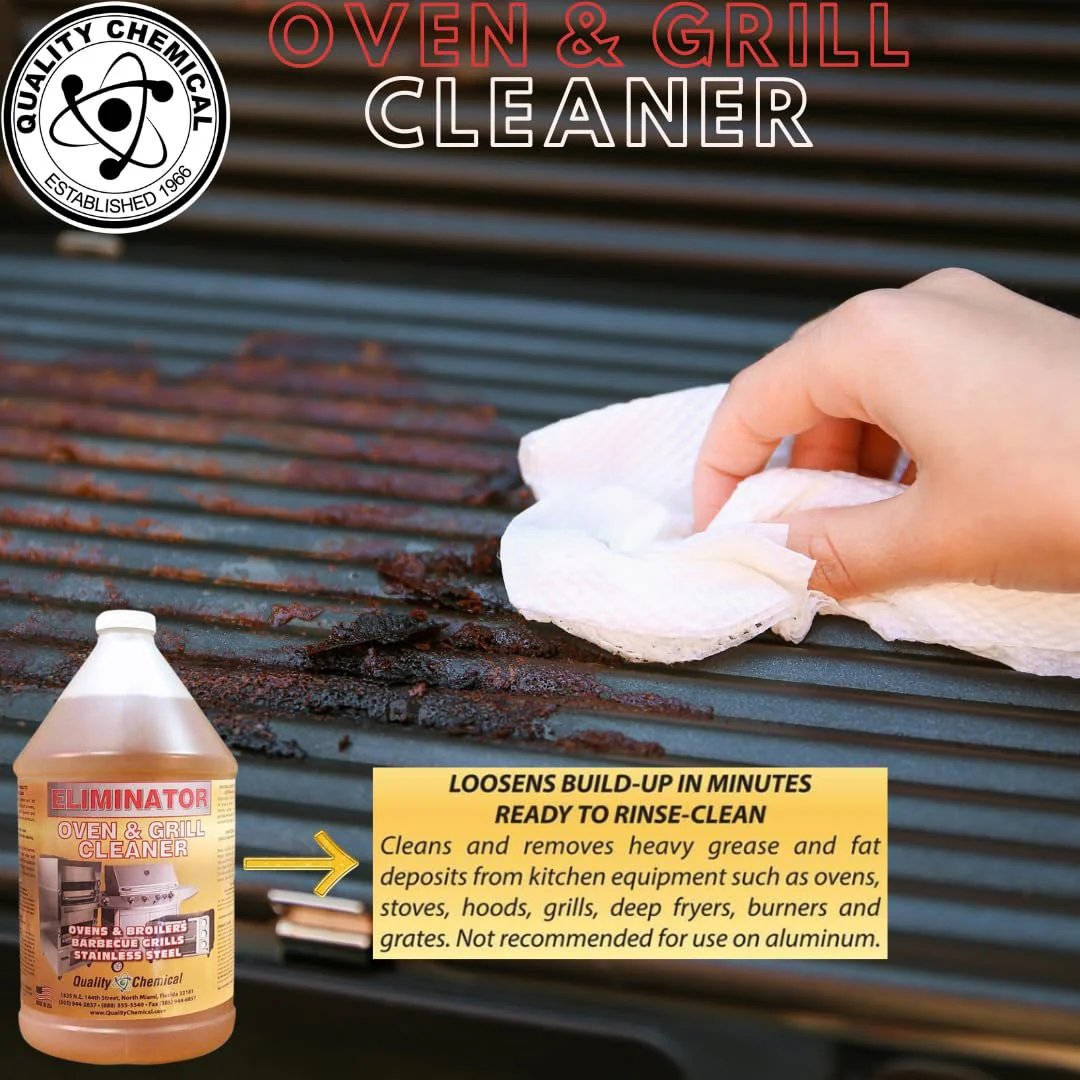 Quality Chemical Oven Cleaner & Grill Cleaner - Heavy-Duty/Fast Acting & Easy to Use/Degreaser/Heavy Duty Oven Cleaner/Best Oven Cleaner/Made in USA - 1 Gallon Combo - Image 5