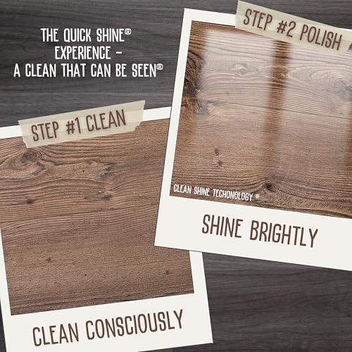 Quick Shine Hardwood Floor Cleaner & Wood Floor Polish w/Plant-Derived Carnauba 27oz Bottles,Removes Scratches,Safer Choice,A Clean That Can Be Seen,(Pack of 4) - Image 3