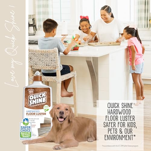 Quick Shine Hardwood Floor Luster-Polish 27oz-2pk | Plant-Derived w/Carnauba | Safer Choice, No PFAS, pH Neutral | Ready to Use Formula w/Anti-Slip Technology | Simply Squirt & Spread | Made in USA - Image 10