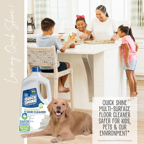 Quick Shine Multi Surface Floor Cleaner 64oz, Ready to Use-Streak Free-No Rinse, Use on Hardwood, Laminate, Luxury Vinyl Plank & Stone, Use in Spray Mops & Vac Mops, Safer Choice Cleaner - Image 11