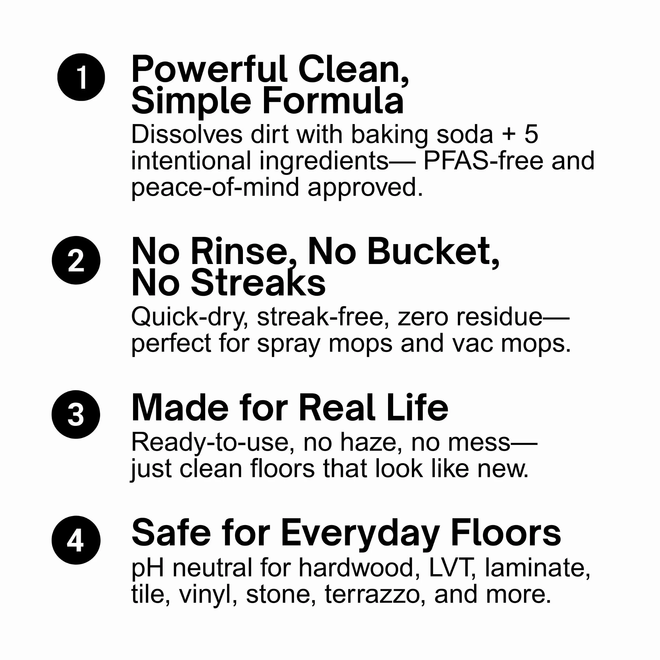 Quick Shine Multi Surface Floor Cleaner 64oz, Ready to Use-Streak Free-No Rinse, Use on Hardwood, Laminate, Luxury Vinyl Plank & Stone, Use in Spray Mops & Vac Mops, Safer Choice Cleaner - Image 13