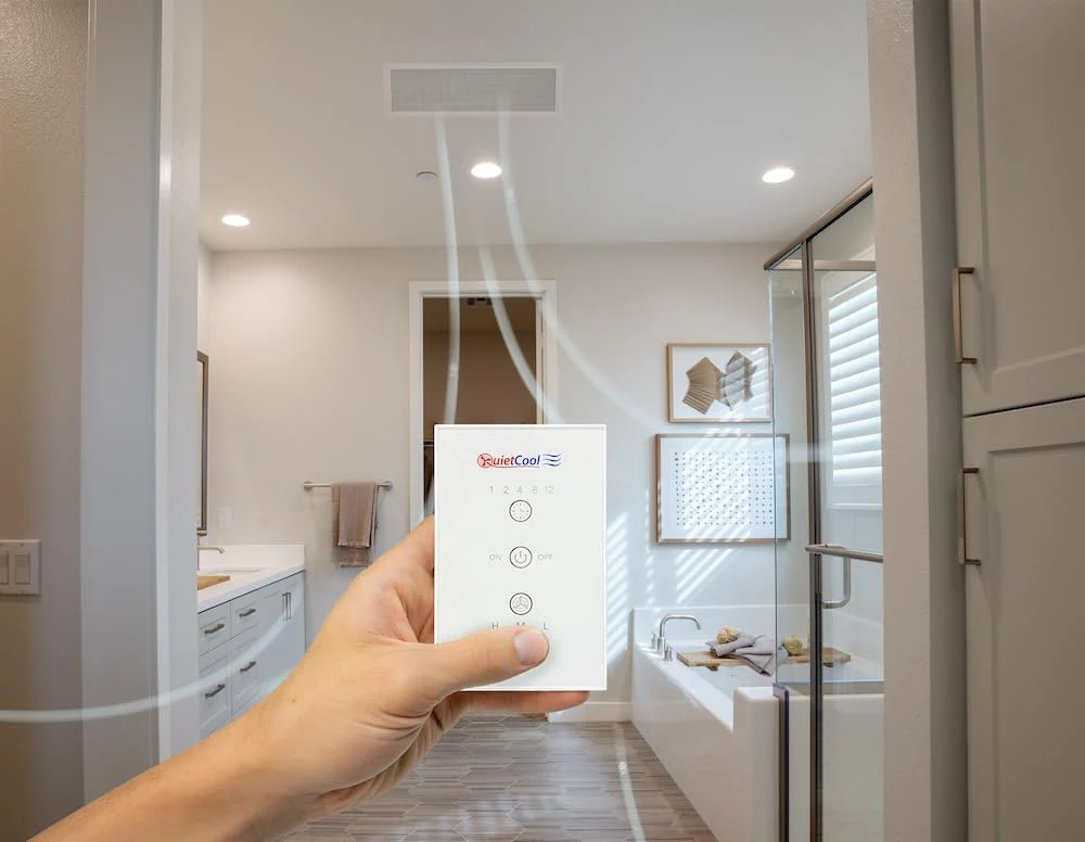 QuietCool Whole House Fan Wireless Switch - No Hard Wiring Required - Three Speed Capable - 1/2/4/8/12 Hour Countdown Timer - up to 100ft Range - Batteries Included (IT-RFGLSSWITCH-01) - Image 7
