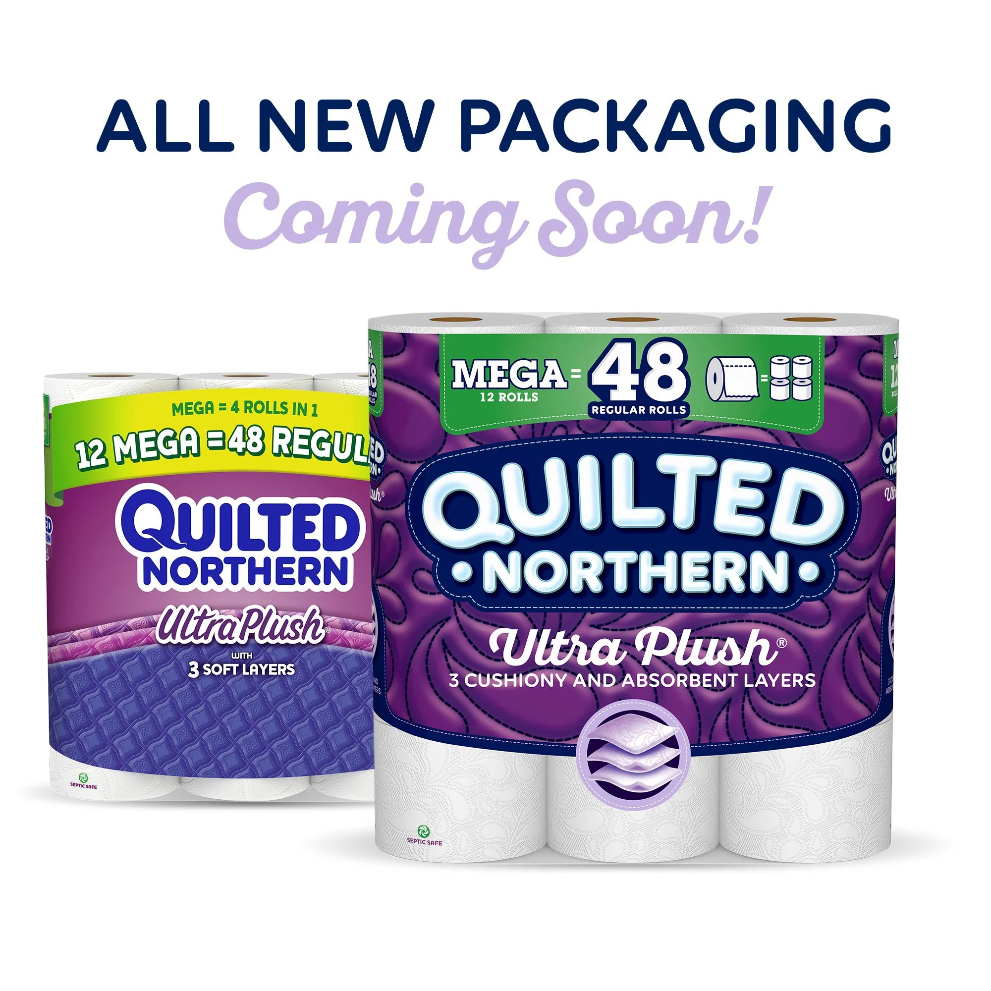 Quilted Northern Ultra Plush Mega-Roll Toilet Paper, Pack of 9 Mega Rolls, Equivalent to 36 Regular Rolls - Image 2