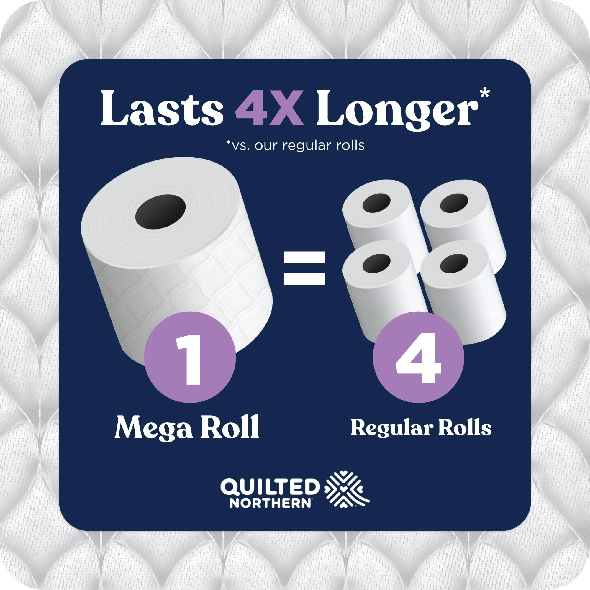 Quilted Northern Ultra Plush Toilet Paper, 18 Mega Rolls = 72 Regular Rolls, 3X Thicker*, 3 Ply Soft Toilet Tissue - Image 2