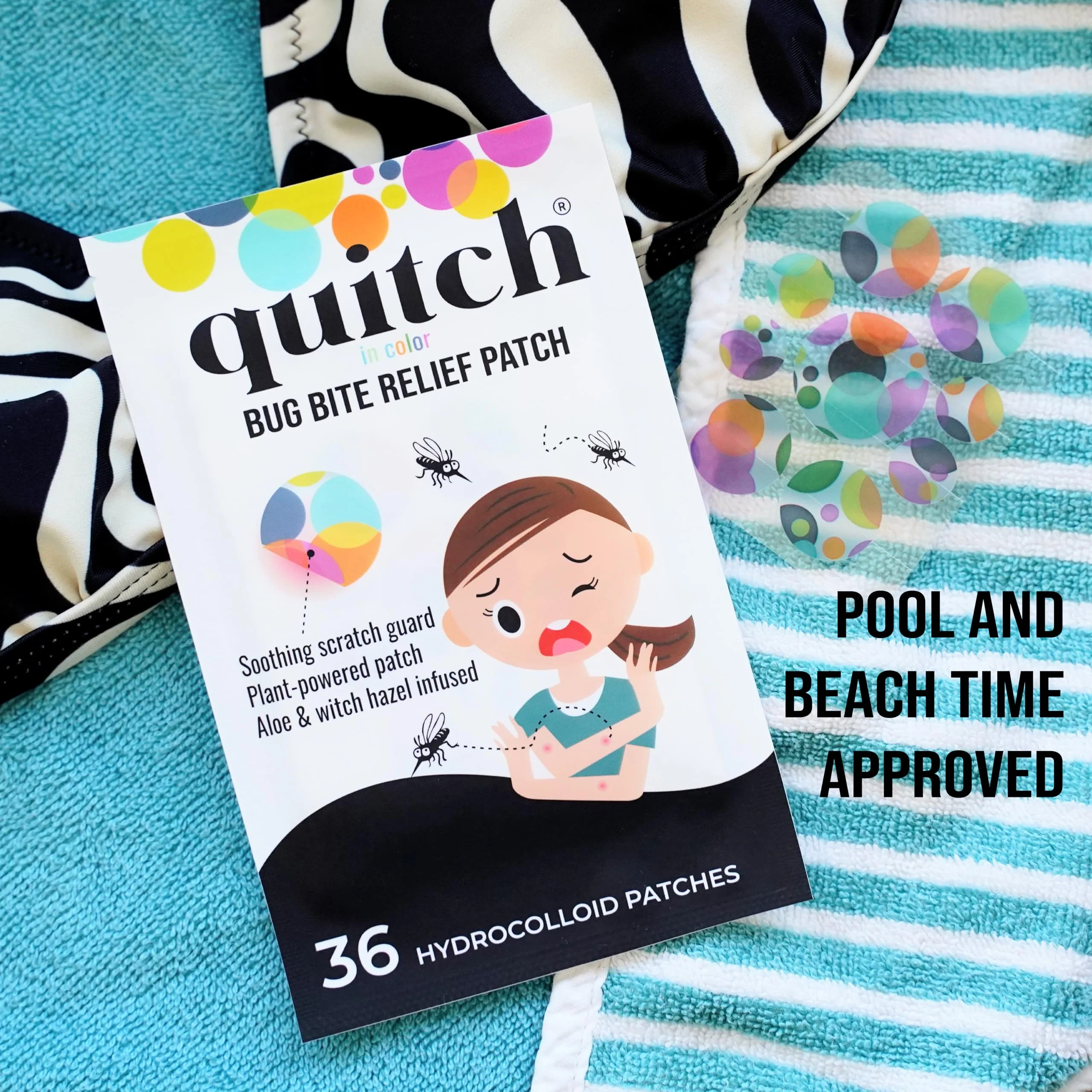 Quitch Mosquito Bite Itch Relief Patch, After Bite Insect Bite Treatment, Anti Itch Cream Alternative, Insect Bite Relief, Cruise, Travel and Camping Essential for Kids - Image 4