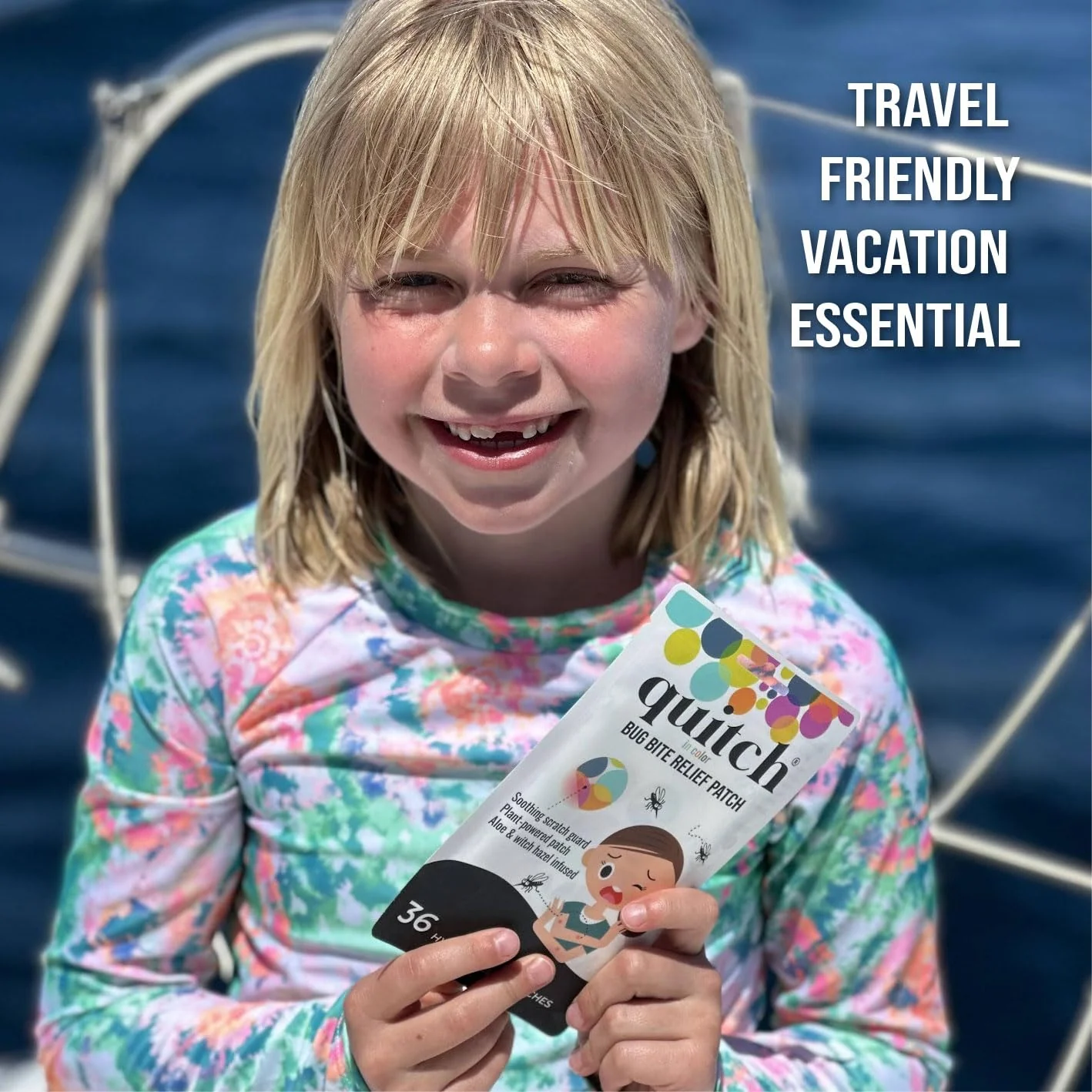 Quitch Mosquito Bite Itch Relief Patch, After Bite Insect Bite Treatment, Anti Itch Cream Alternative, Insect Bite Relief, Cruise, Travel and Camping Essential for Kids - Image 5