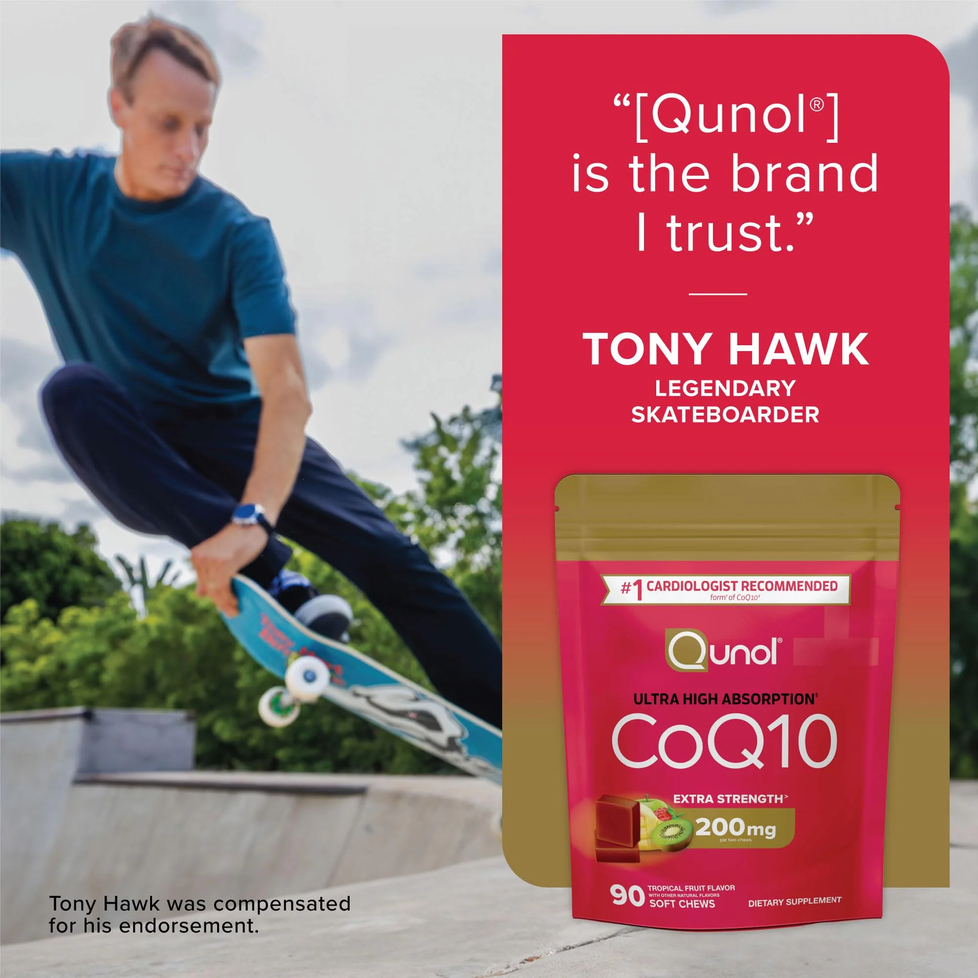 Qunol CoQ10 200mg Soft Chews, Extra Strength & Ultra High Absorption Coenzyme Q10 Supplement, #1 Cardiologist Recommended Supplement for Heart Health, 90 Count - Image 4