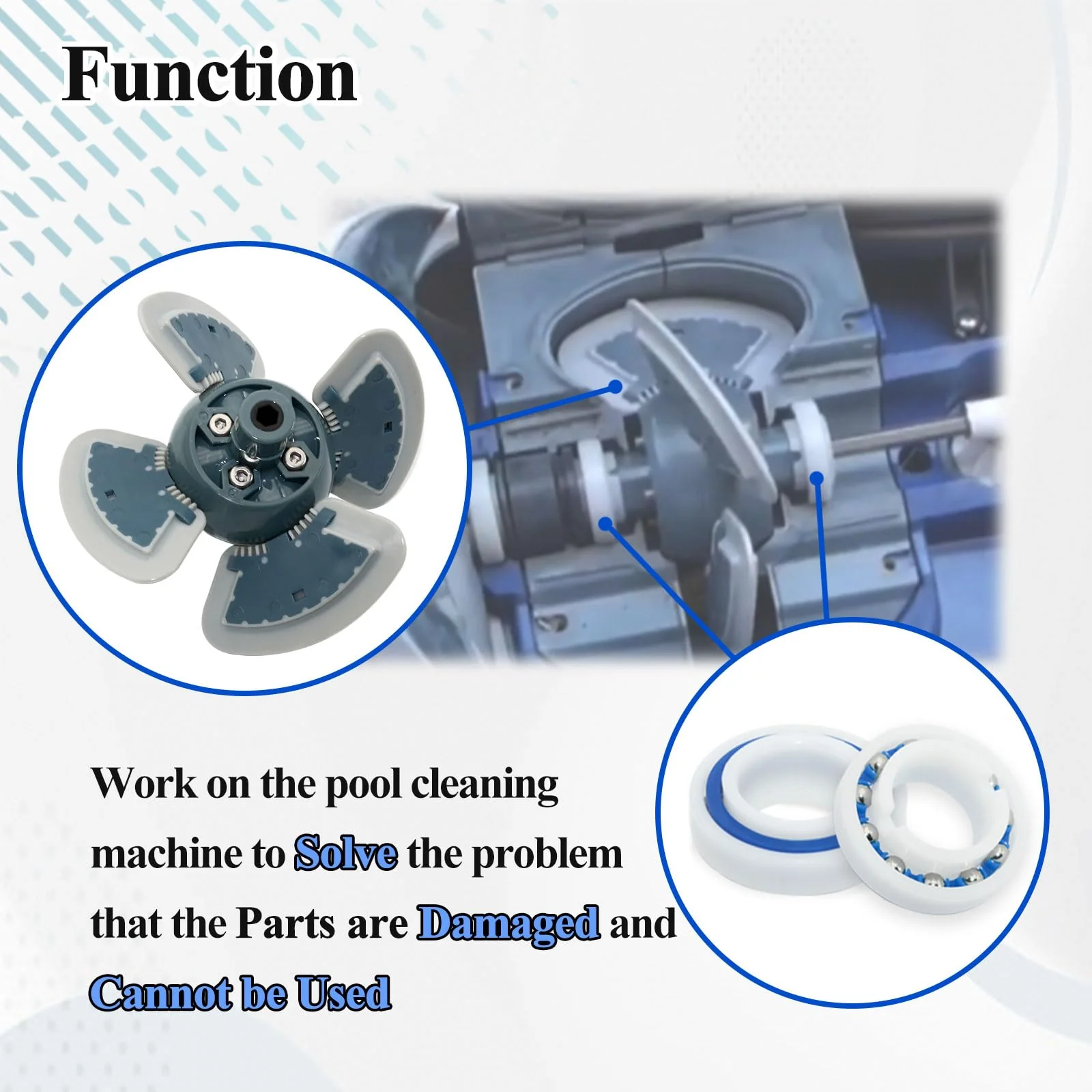 R0524900 Cleaner Engine Replacement for MX6/MX8 Pool Suction Cleaner, with Rollers on Both Sides - Image 5
