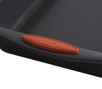 Rachael Ray Yum-o! Bakeware Oven Lovin' Nonstick Loaf Pan, 9-Inch by 5-Inch Steel Pan, Gray with Orange Handles - Image 4