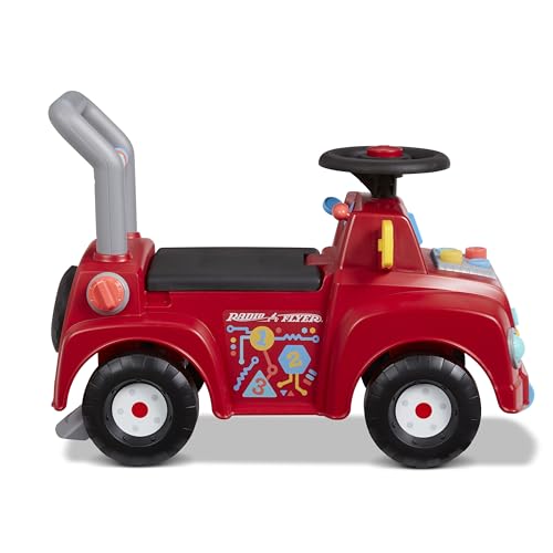 Radio Flyer Tinker Truck With Lights & Sounds, Toddler Ride On Toy, For Ages 1-3, Red - Image 2