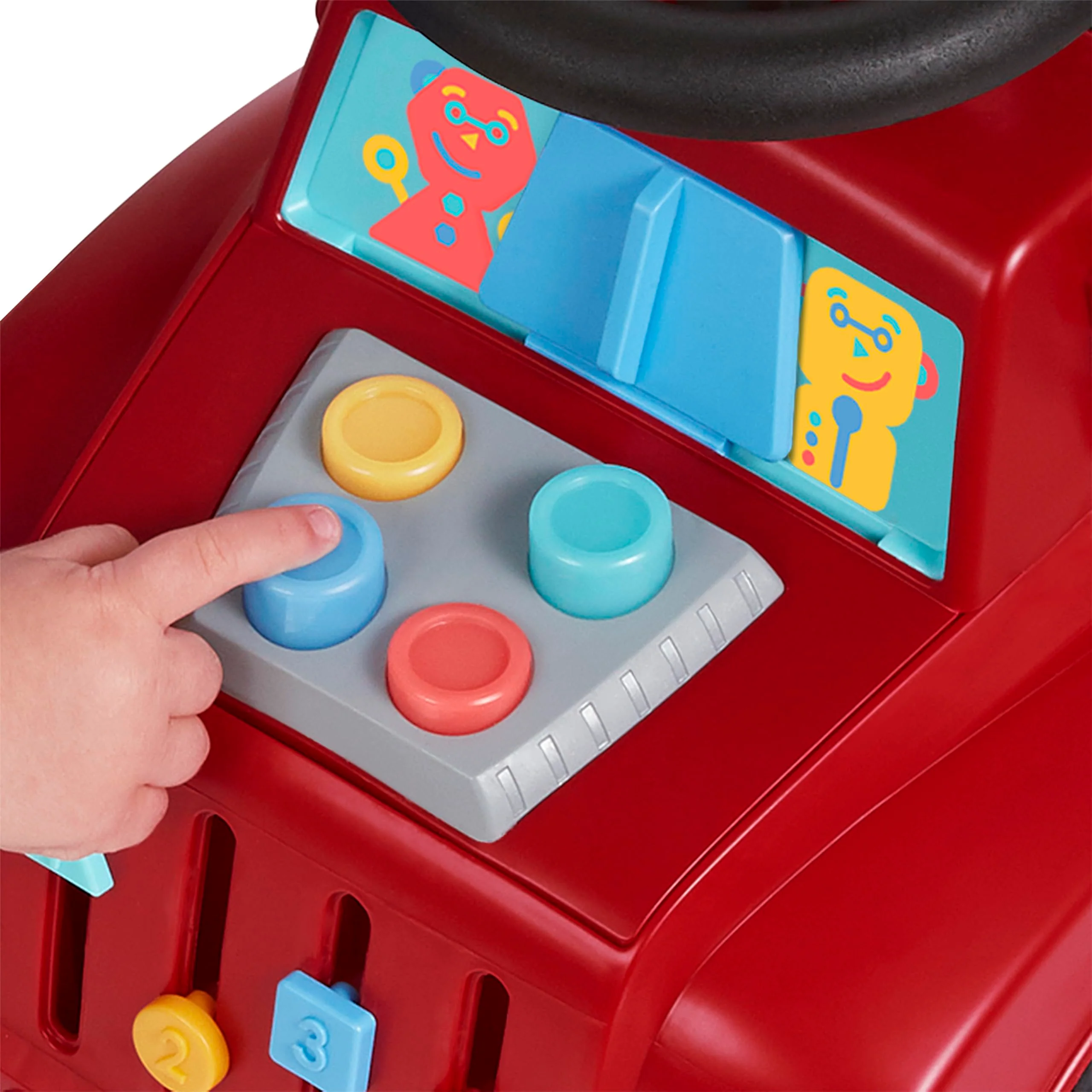 Radio Flyer Tinker Truck With Lights & Sounds, Toddler Ride On Toy, For Ages 1-3, Red - Image 7