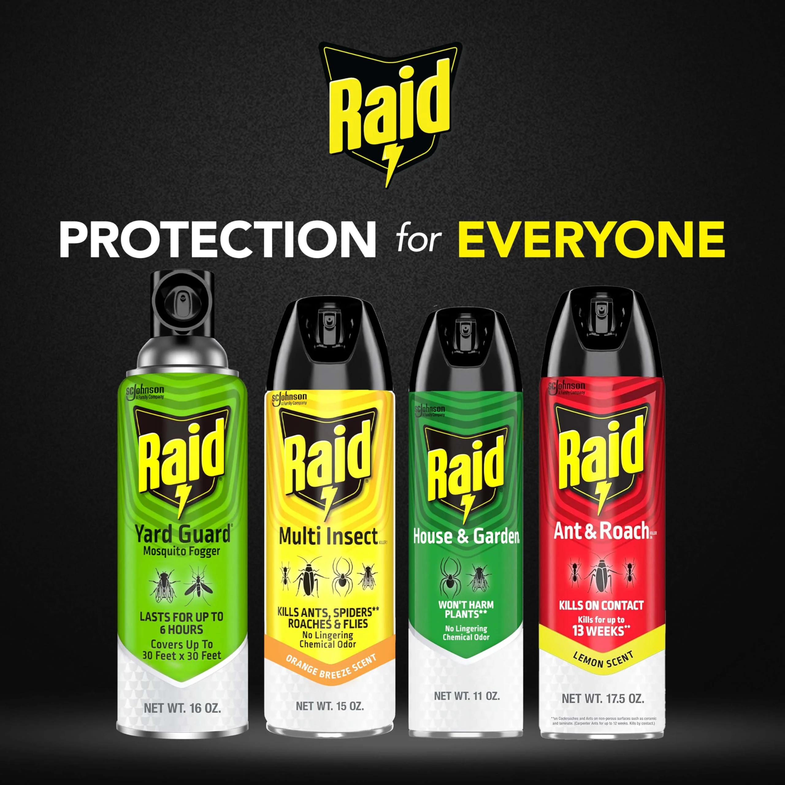 Raid Multi Insect Killer, Orange Breeze 15 Ounce (Pack of 1)