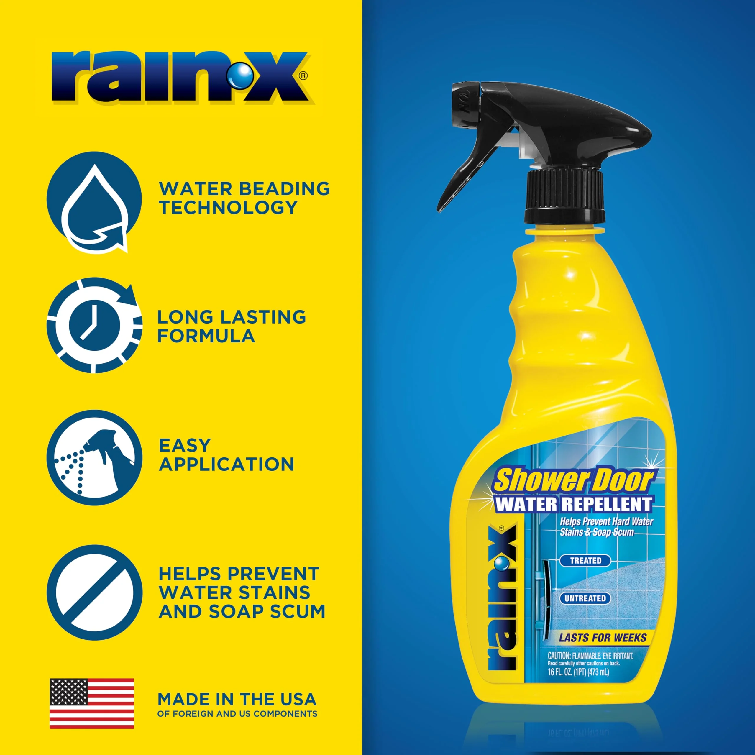 Rain-X 630542 Shower Door Water Repellent, Protects Glass Shower & Doors From Soap Residue And Hard Water Stains Leaving Your Bathroom Beautiful (Pack of 2) - Image 6
