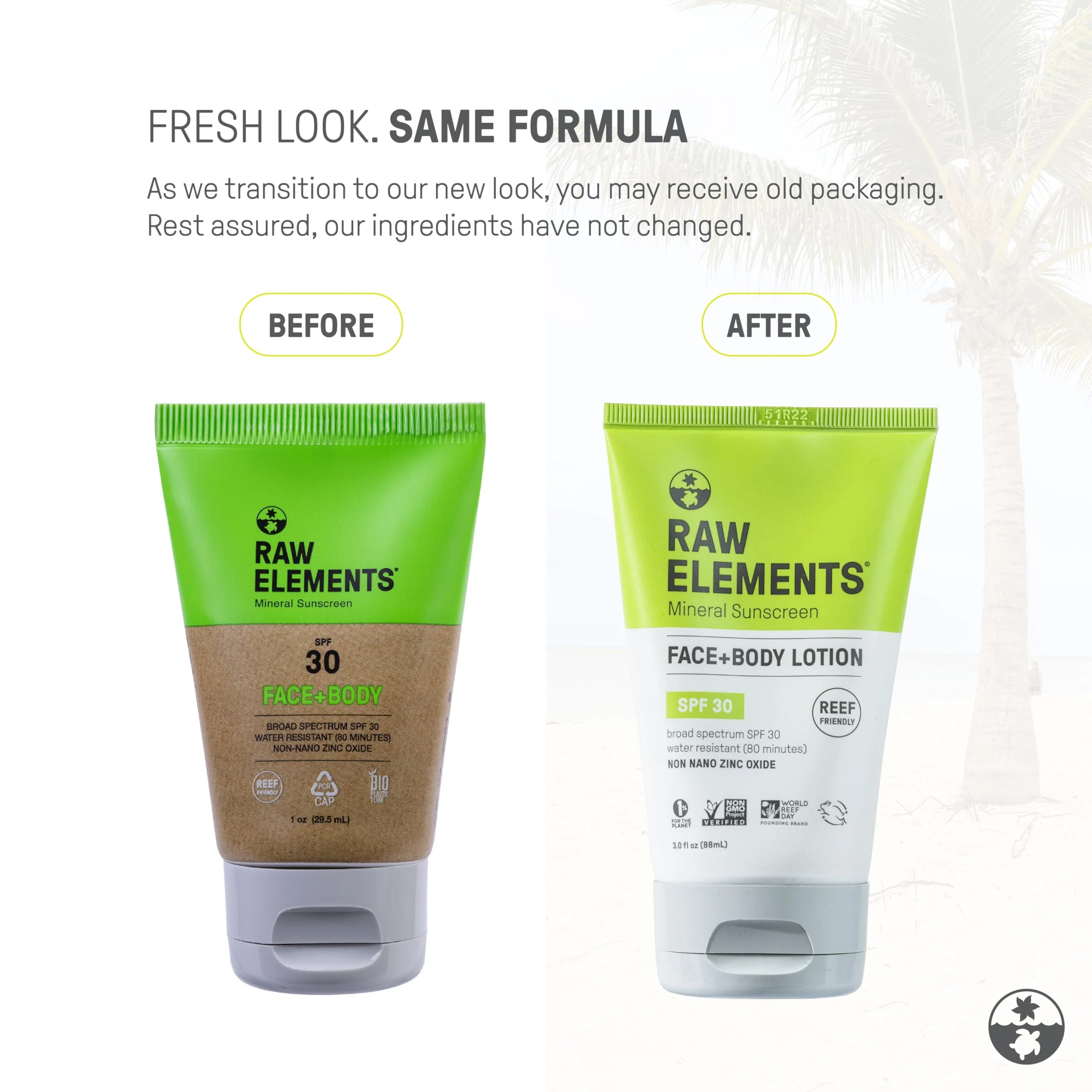 Raw Elements Face and Body Mineral Sunscreen SPF 30 Tube, Organic Sunblock Daily Protection, Non Toxic Reef Safe, Water Resistant, Cruelty Free, 3 oz (Pack of 1) - Image 8