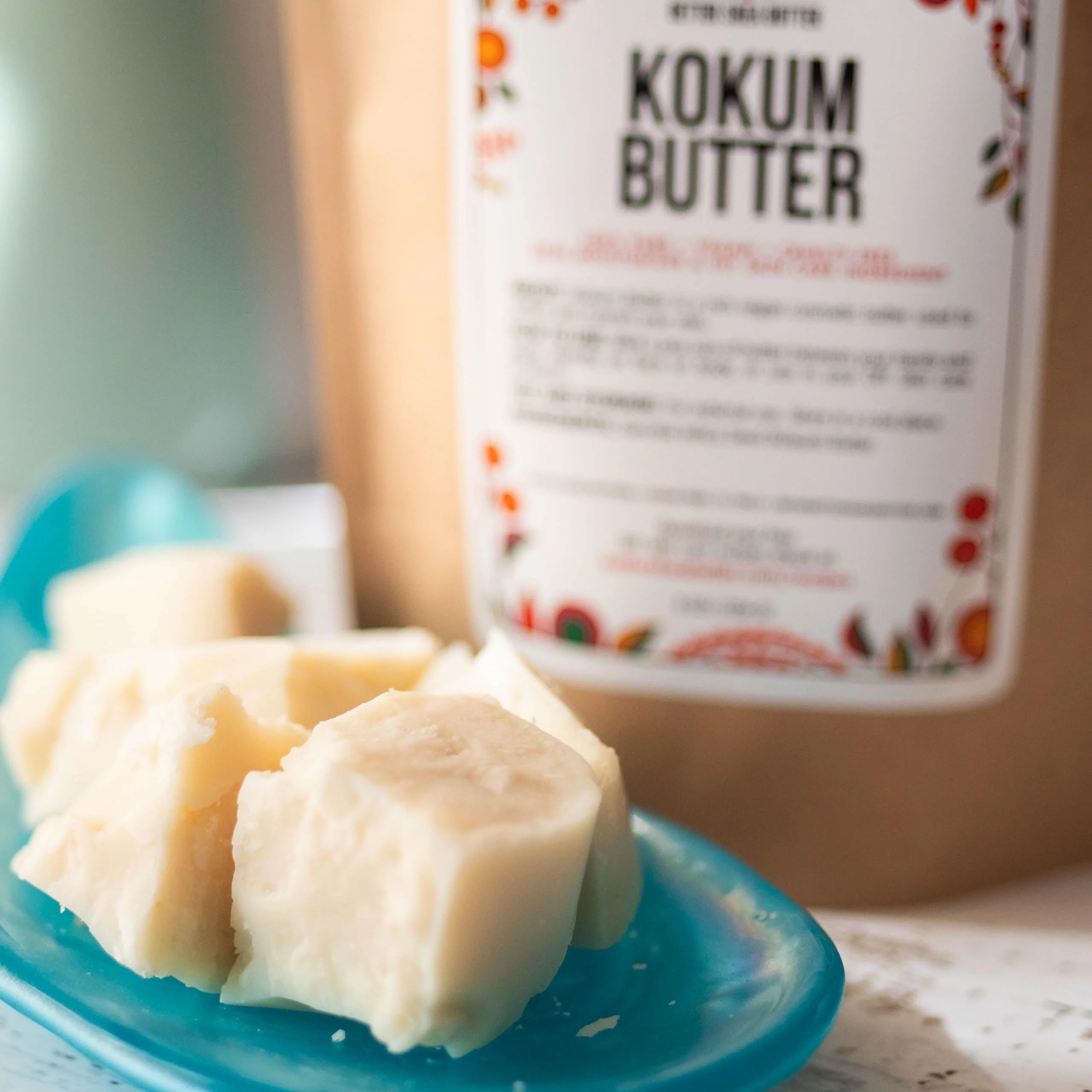 Raw Kokum Butter Unrefined - Body Butter Bar for Soap Making and DIY Skin and Hair Care Products - Pure, Unscented Moisturizer for Lotion Base - 8 oz Block - Image 2