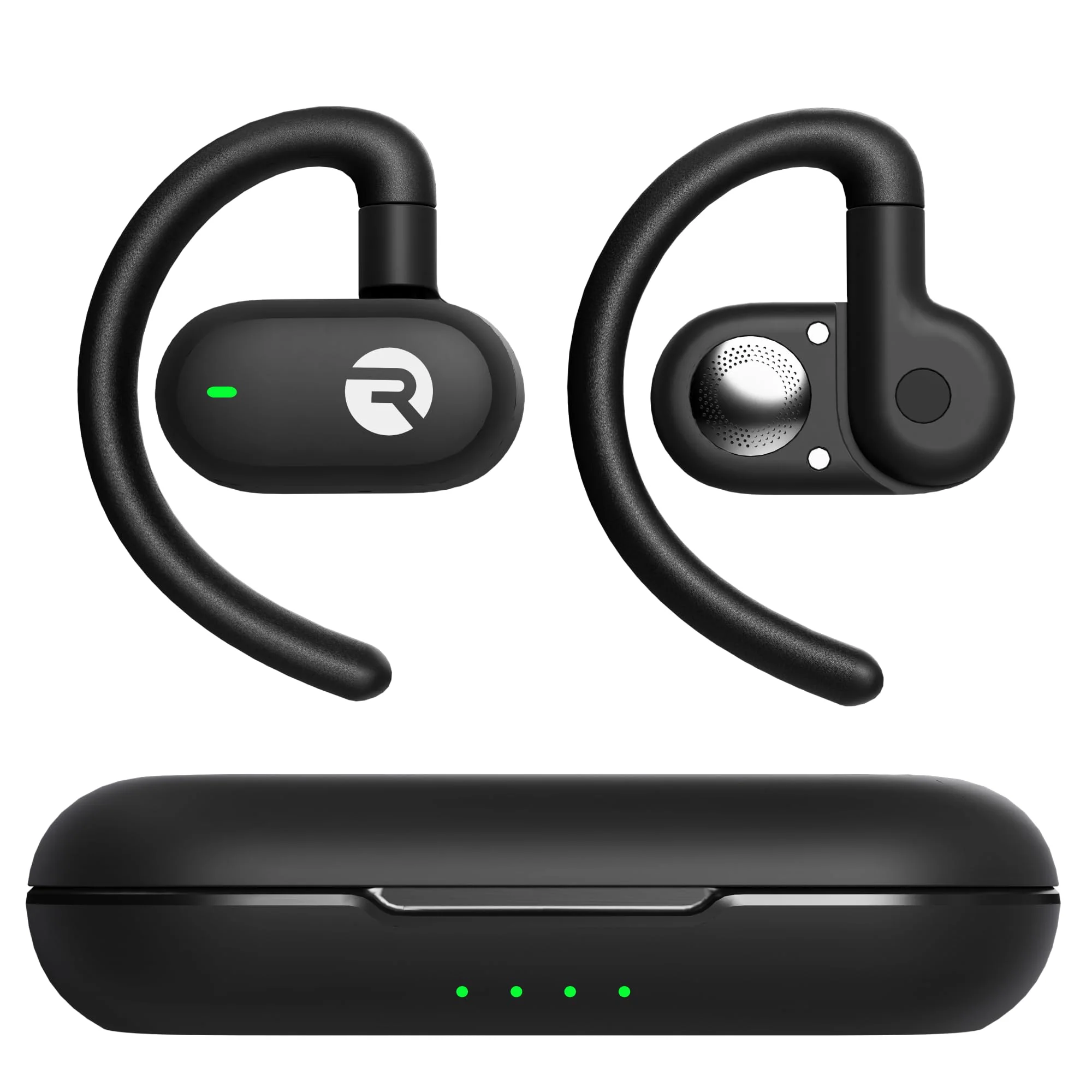 Raycon Fitness Open Ear Earbuds – Open Ear Headphones, Earbuds Wireless Bluetooth, Running Headphones, Sweat & Water-Resistant Earphones, 40 Hours Battery Life (Black) - Image 2
