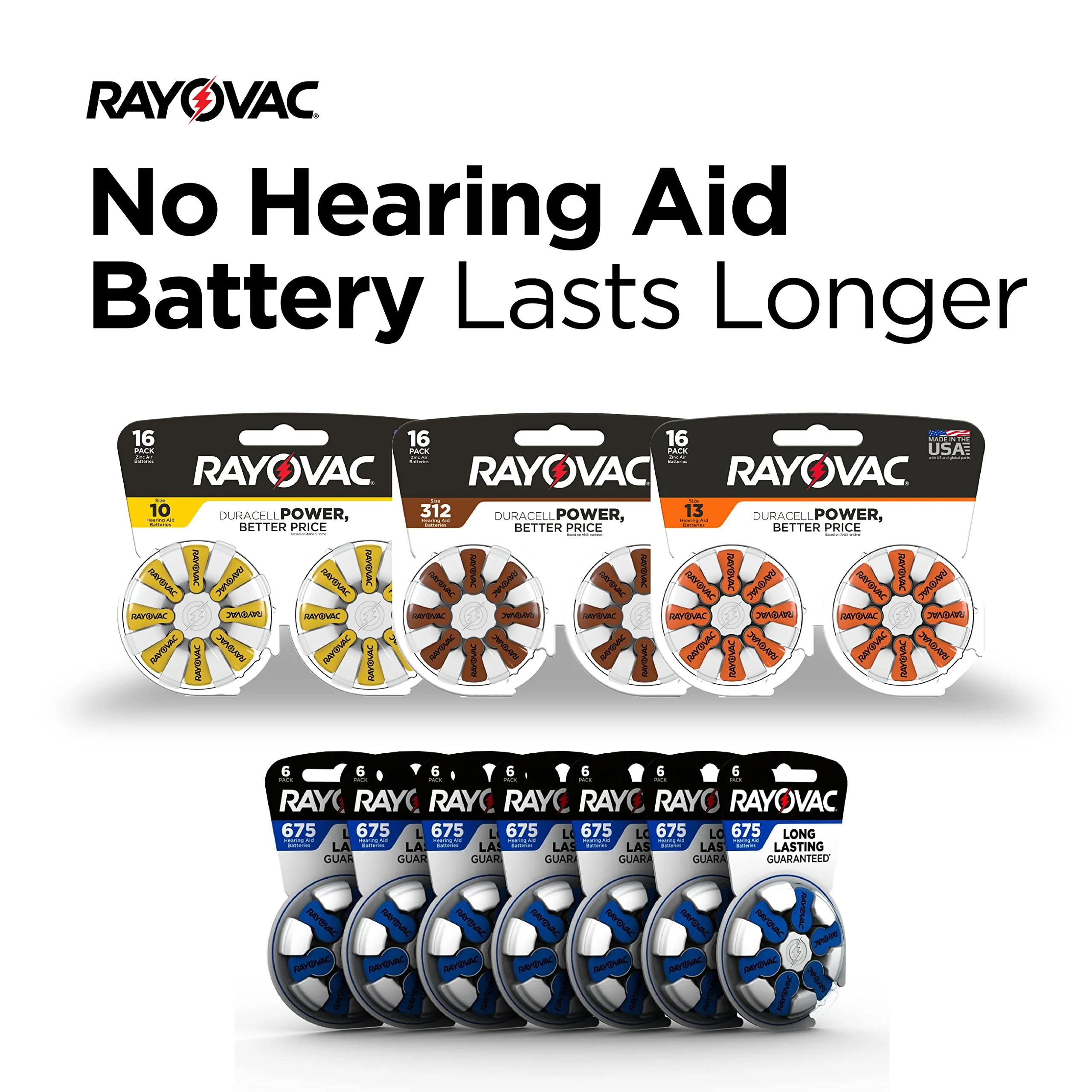 Rayovac Hearing Aid Batteries Size 10 for Advanced Hearing Aid Devices ,56 Count - Image 9