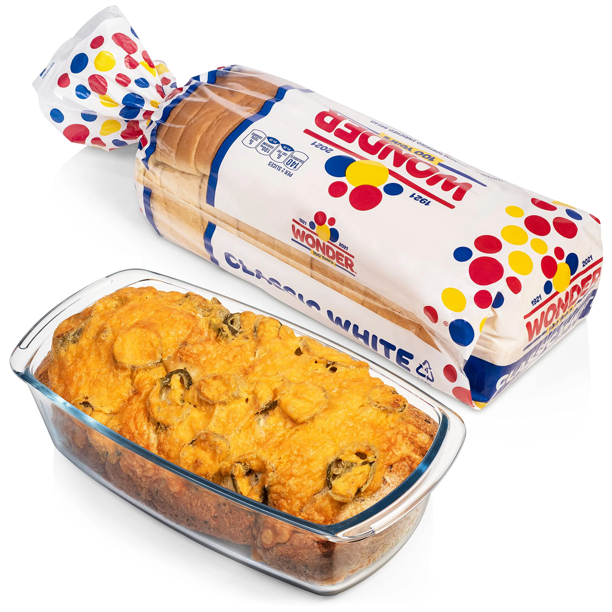 Razab LARGE 7.6 Cups/1800 ML/1.9 Qt Glass Loaf Pan with Lids - Meatloaf Pan BPA free Airtight Lids Grip Handle Easy Carry, Microwave and Oven Safe - Loaf Pans For Baking Bread, Cakes, Glass Loaf Pan - Image 4