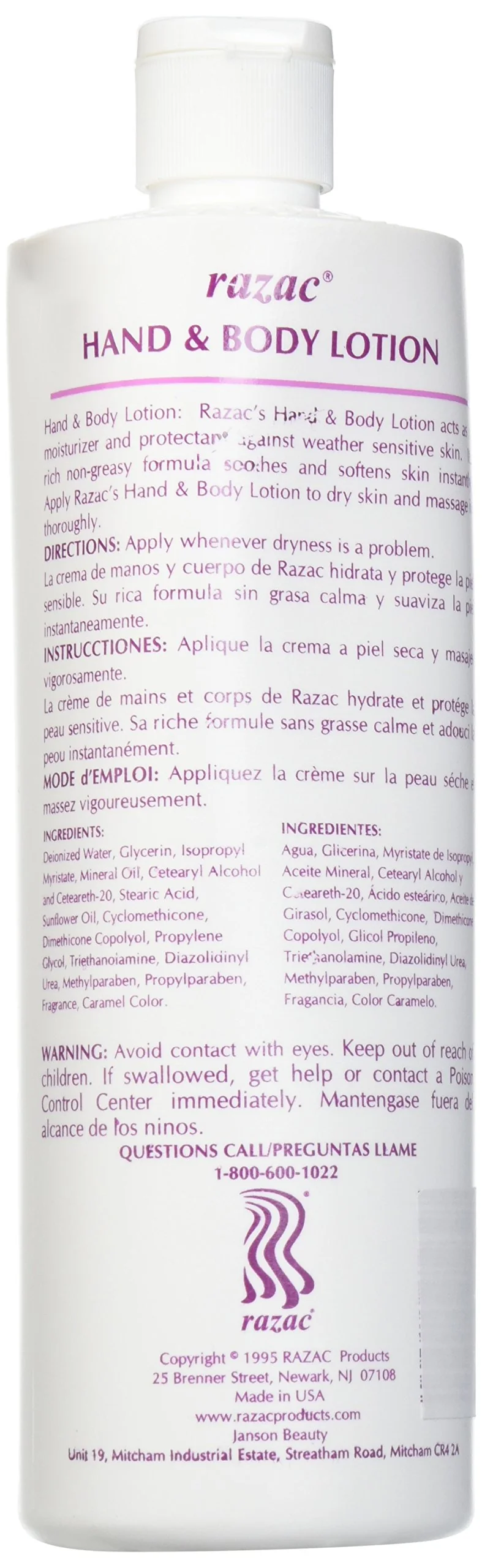 Razac Hand and Body Lotion 16oz (Pack of 2) - Image 2