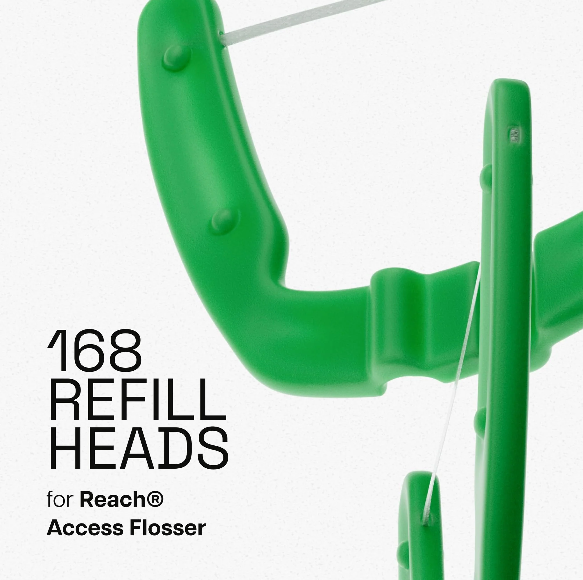 REACH Ultraclean Access Flosser Refill Heads, Mint, Plaque Remover for Teeth, Shred Resistant, for Hard to Reach Areas, Oral Care, PFAS Free, for Adults & Kids, 6 Pack, 28 Count - Image 9