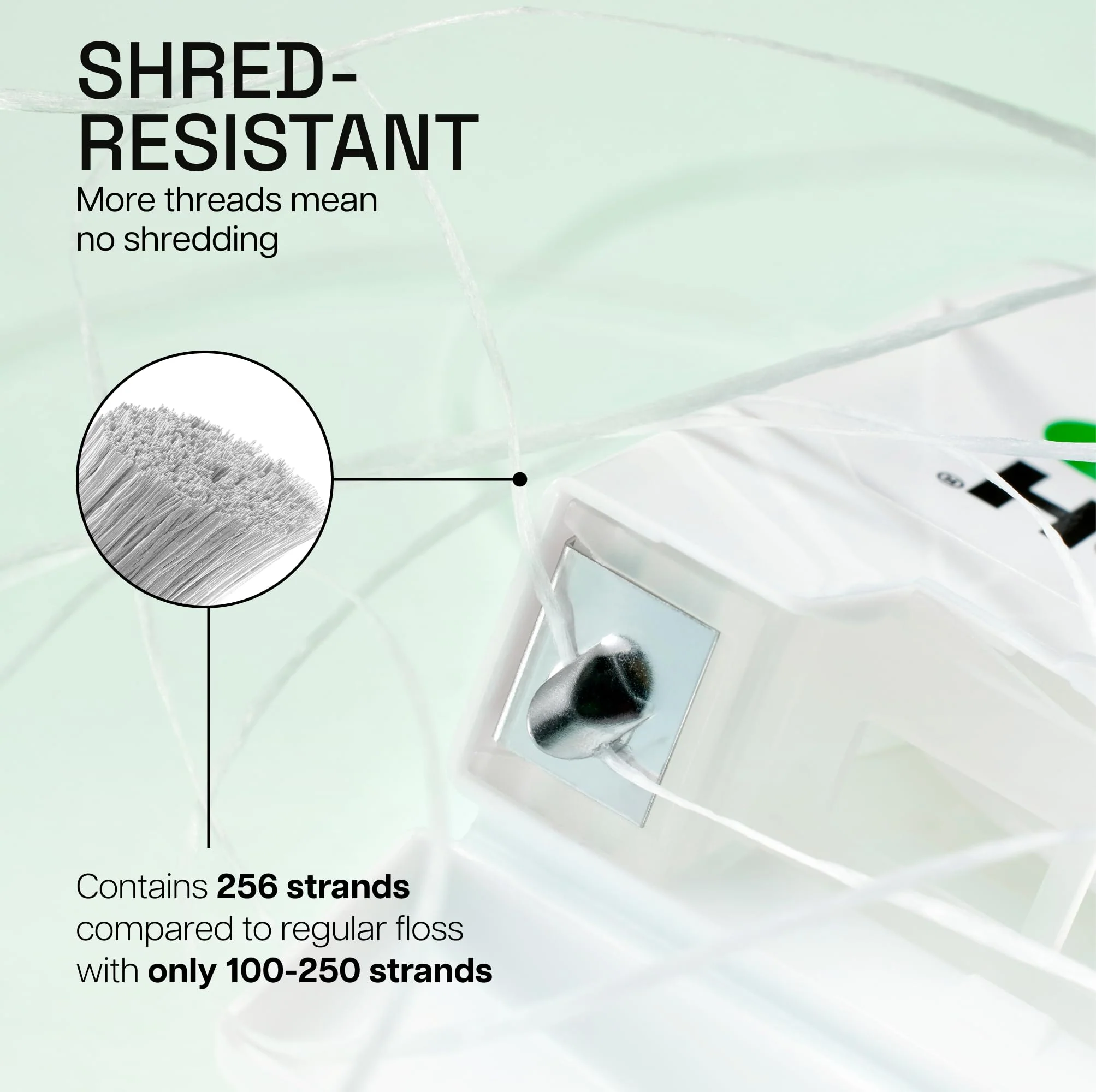 REACH Waxed Dental Floss, Mint, Plaque Remover for Teeth, Shred Resistant, Floss Slides Smoothly, Easy to Use, Waxed, Deep Cleaning Teeth, Oral Care, PFAS Free, for Adults & Kids, 1 Pack, 55 yd - Image 3