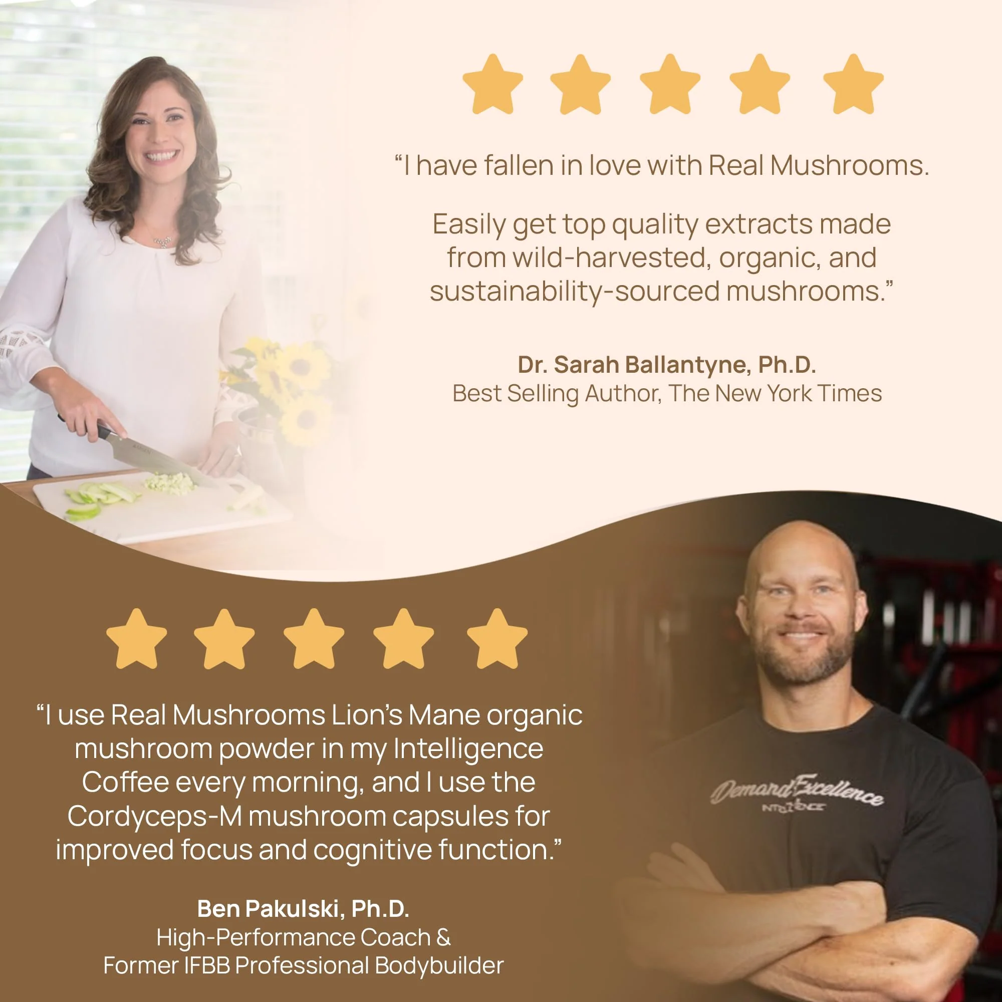 Real Mushrooms Lion’s Mane Capsules - Organic Lions Mane Mushroom Extract for Cognitive Function & Immune Support - Brain Supplements for Memory and Focus - Vegan Mushroom Supplement, 300 Caps - Image 4