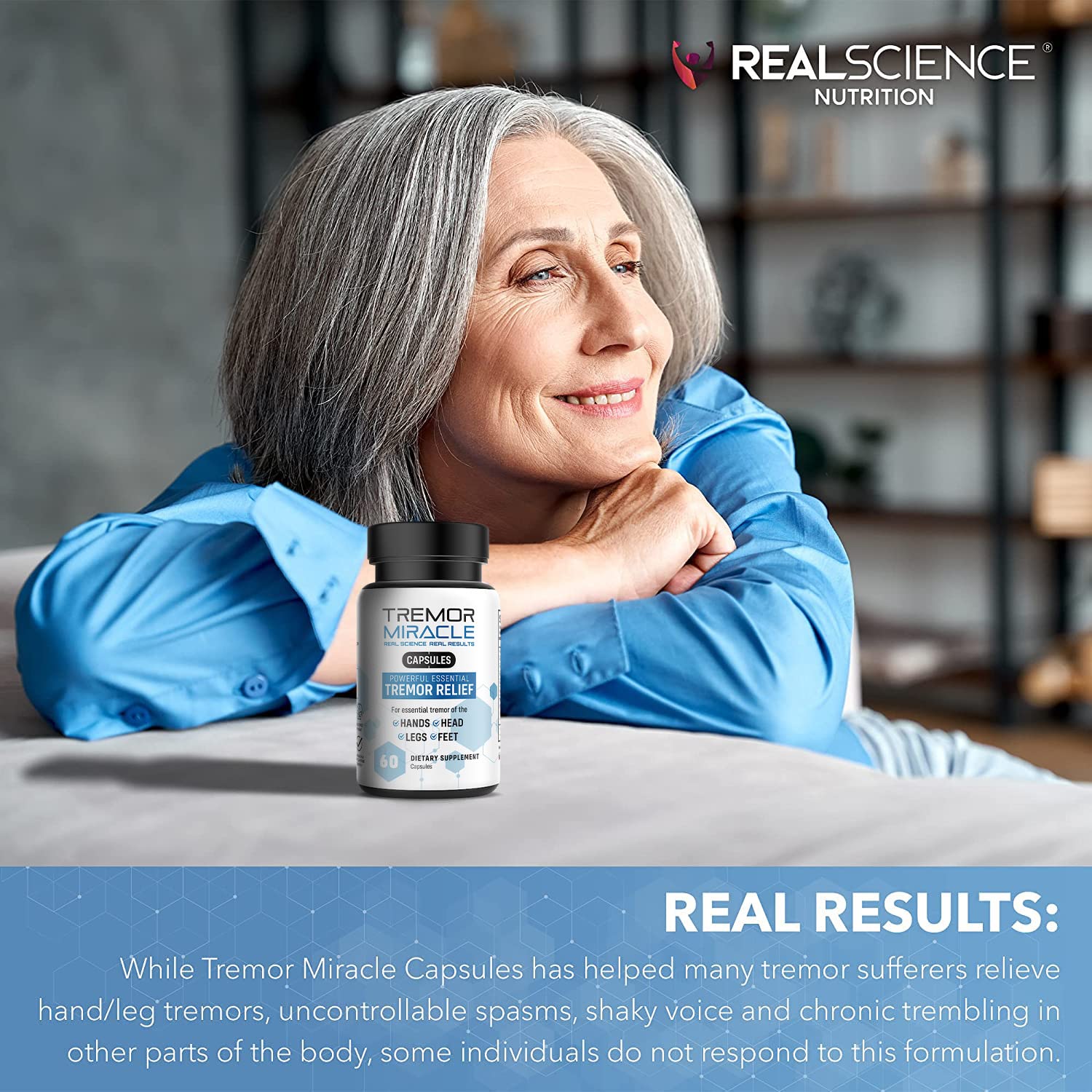 Real Science Tremor Miracle Capsules – Tremor Relief Supplement and Hand Tremor Aids for Adults – with TremorStop Blend, GABA, and Vitamins for Neurotransmission Support – Made in USA, 60 Caps - Image 6