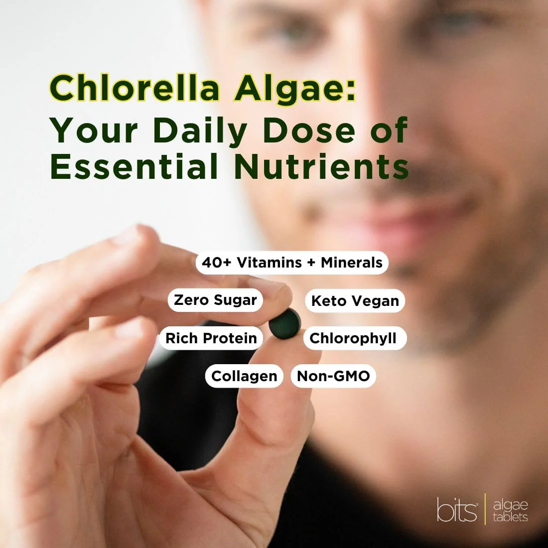 RECOVERYbits - Organic Chlorella Tablets - Plant-Based Algae Superfood - Chlorophyll - Cracked Cell Wall - Energy - Immune System - Detox - Keto - Vegan - Non-GMO - Large Bag - 1000 Tablets - Image 4