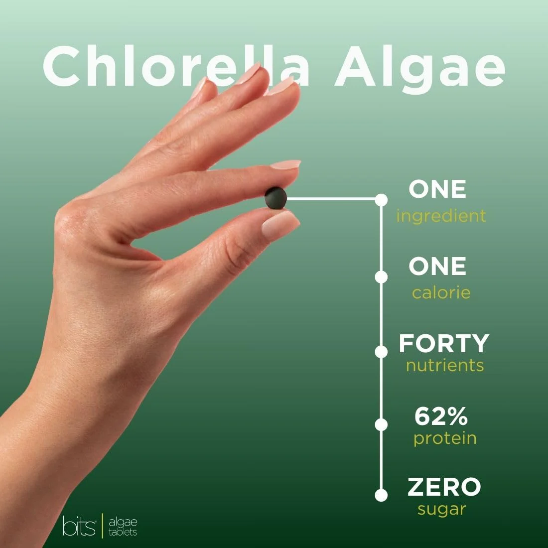 RECOVERYbits - Organic Chlorella Tablets - Plant-Based Algae Superfood - Chlorophyll - Cracked Cell Wall - Energy - Immune System - Detox - Keto - Vegan - Non-GMO - Large Bag - 1000 Tablets - Image 5