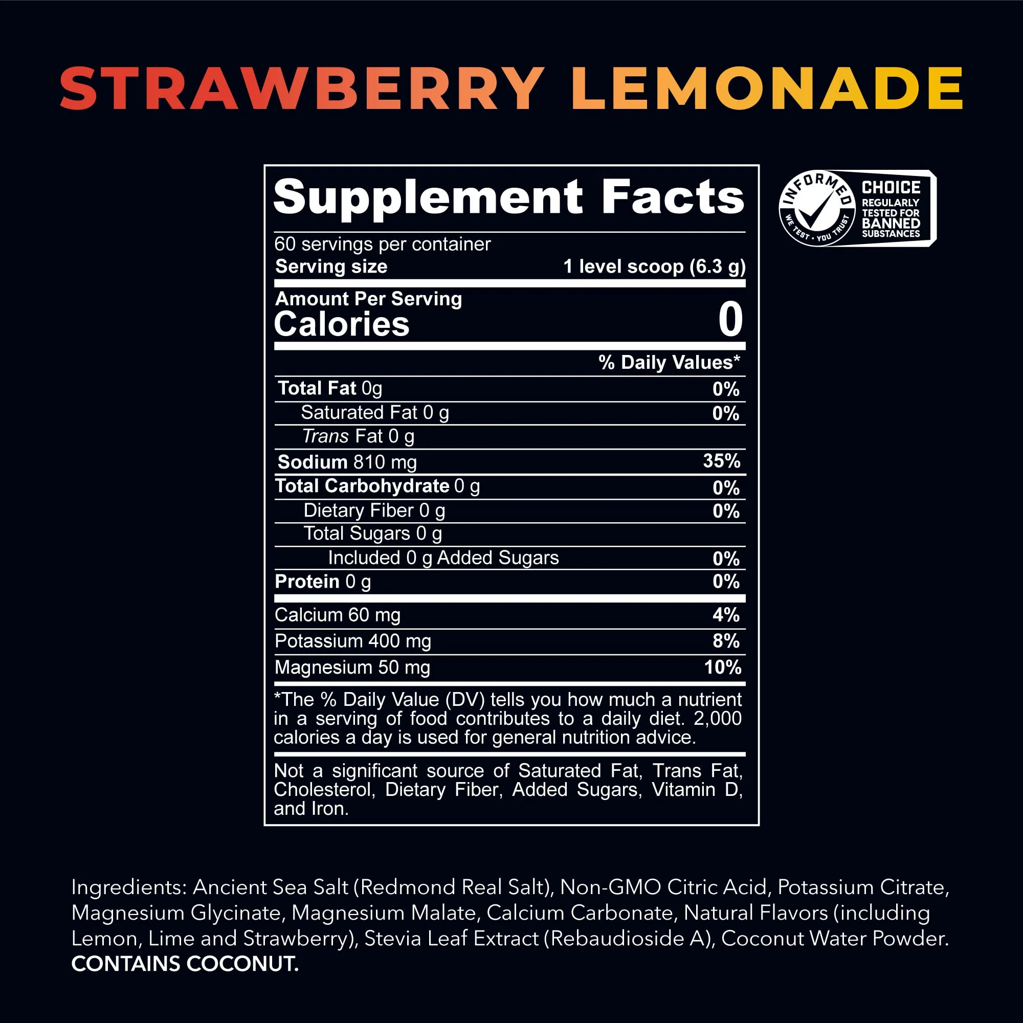 REDMOND Re-Lyte Hydration Electrolyte Powder Mix (Strawberry Lemonade) - Image 4