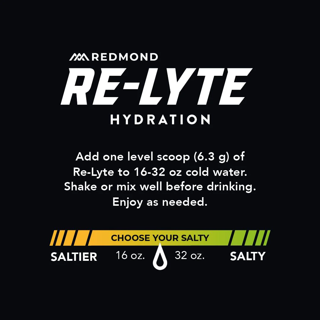 REDMOND Re-Lyte Hydration Electrolyte Powder Mix, Variety Pack, 30 Stick Packs - Image 4