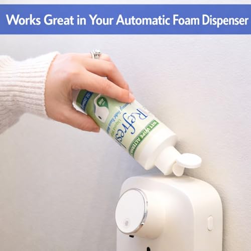 Refresh Liquid Wipe Toilet Paper Foam Refill – Flushable Wet Wipe Alternative – Cleanses & Soothes with Witch Hazel & Aloe – 8 oz Refill Bottle - Image 5