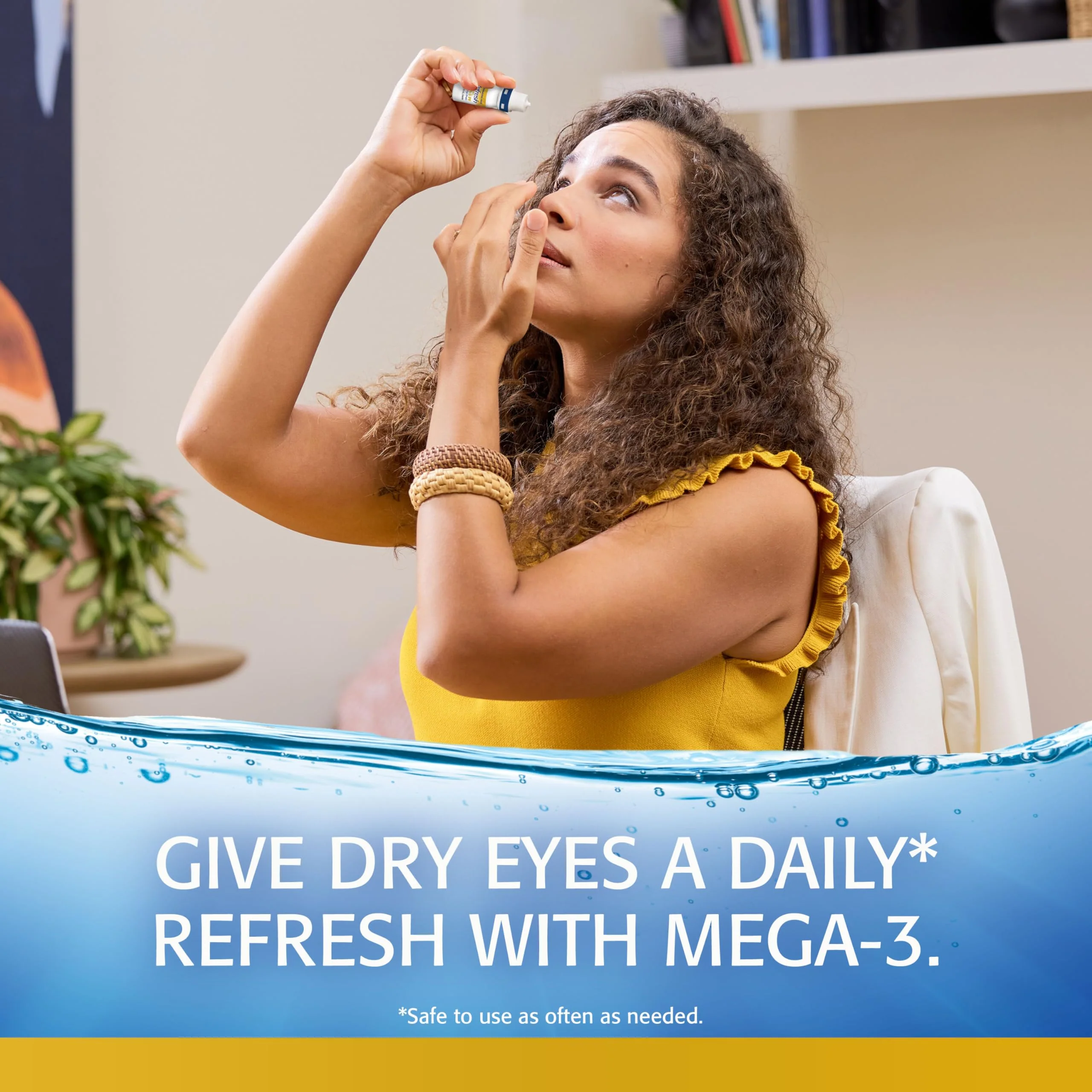 Refresh OPTIVE MEGA-3 PF Lubricant Eye Drops Preservative-Free Artificial Tears, 0.33 fl oz (10mL) (Pack of 2) - Image 8