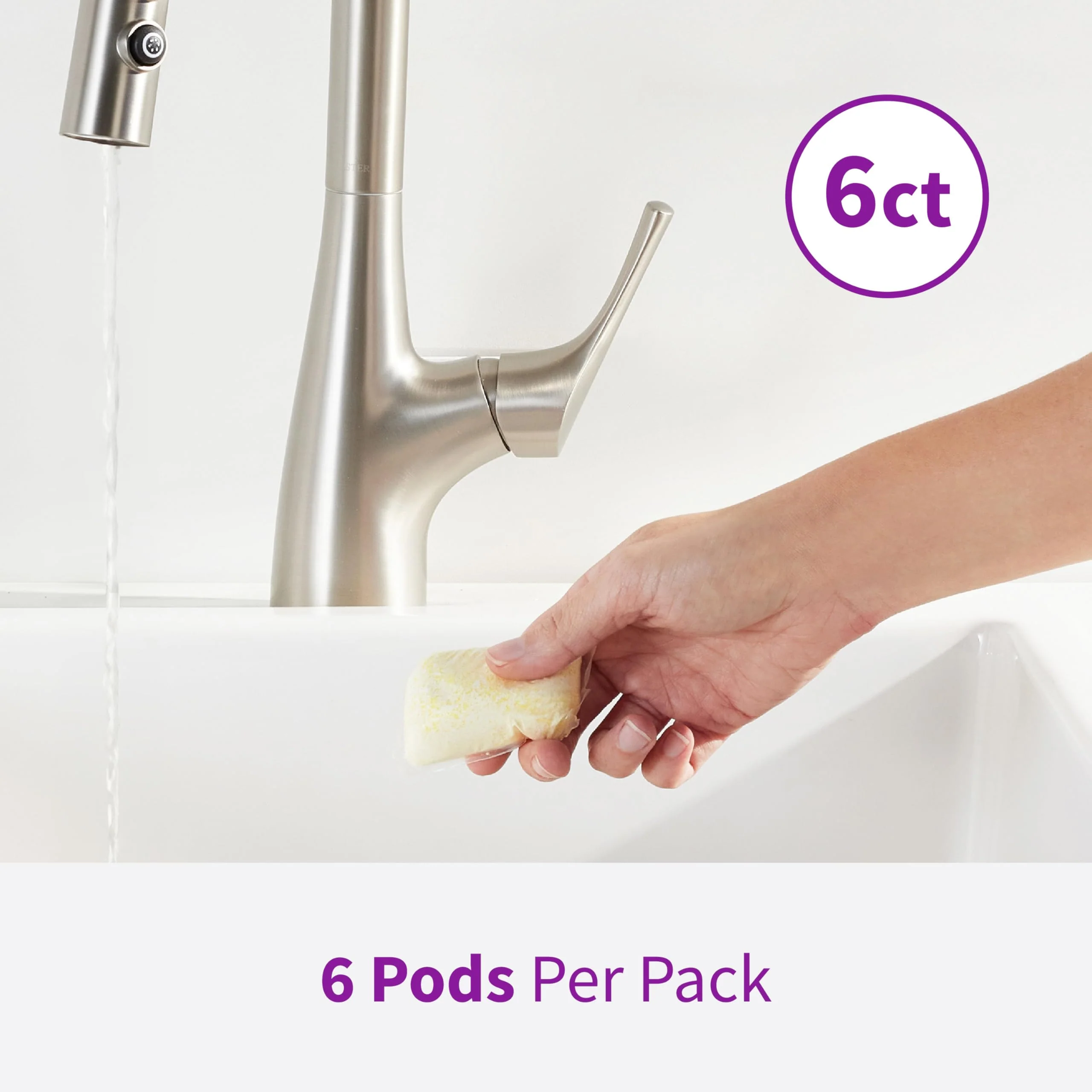 Rejuvenate Disposal Cleaner, 6 Pods, Lemon Scented Disposal And Pipe Cleaner Pods With Bio-Enzymatic Formula Help Break Down Leftover Food Waste And Remove Odors For A Clean, Fresh Disposal, 6 Pack - Image 7