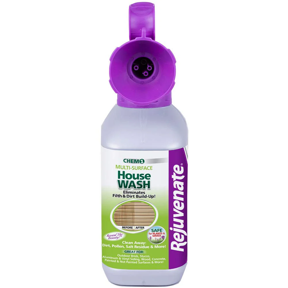 Rejuvenate Dual System Outdoor Window Cleaner & House Siding Cleaner with Hose-End Attachment 32 Fl Oz (Pack of 2) - Image 7