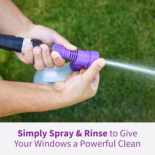 Rejuvenate High Performance Outdoor Window Spray and Rinse Cleaner with Hose End Adapter Instantly Removes Grime and Dirt Streak-Free Shine (32 oz) - Image 8