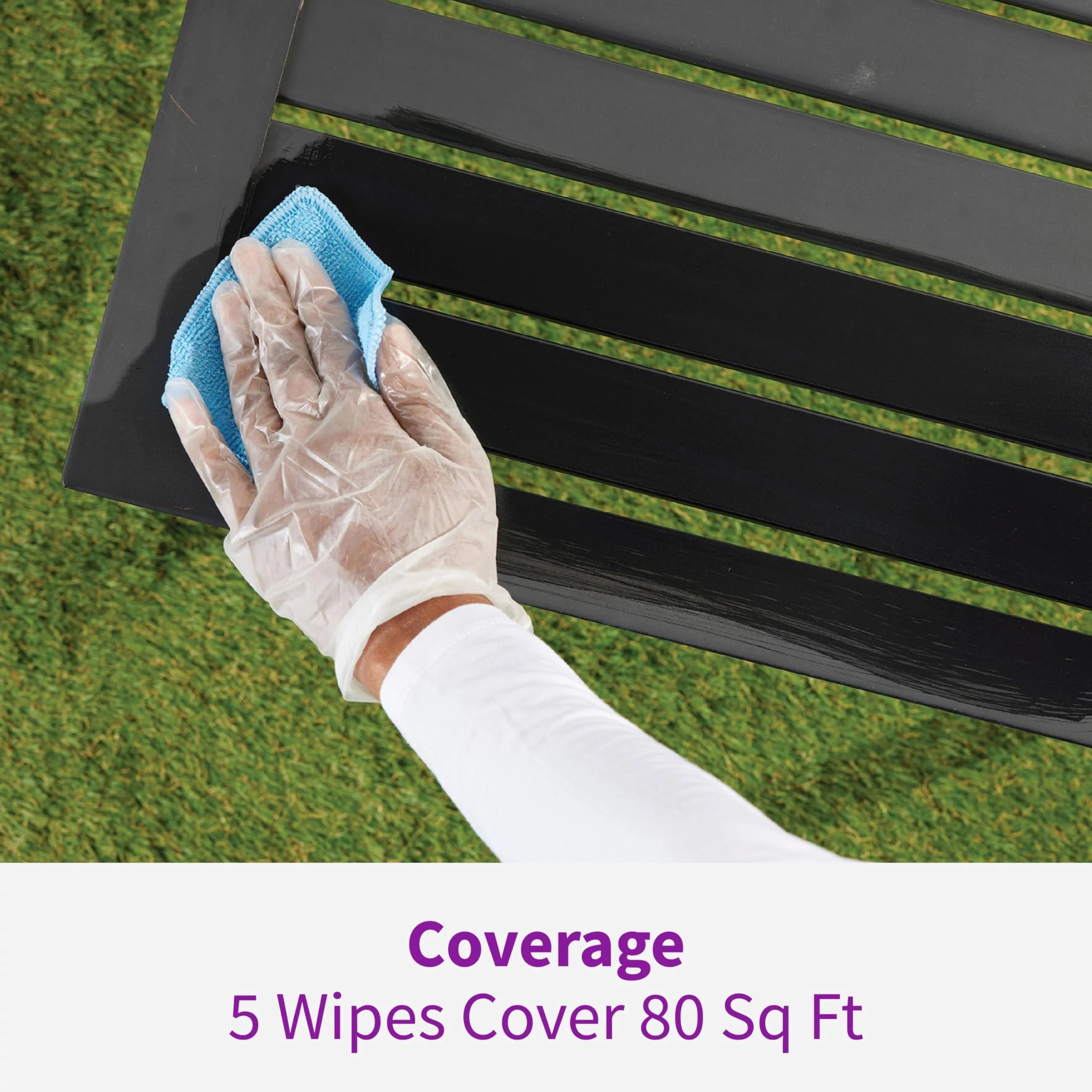 Rejuvenate Outdoor Restorer Wipes, 5 Count, Individually-Wrapped Pre-Saturated Microfiber Wipes Restore Faded and Weathered Surfaces Such As Patio Furniture, Shutters, Siding, And More, 12 Pack - Image 4