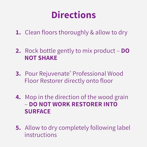 Rejuvenate Professional Wood Floor Restorer Fills Scratches, Shines And Protects Wood Flooring For A High Gloss Shine, 1 Gallon, 2 Pack - Image 5
