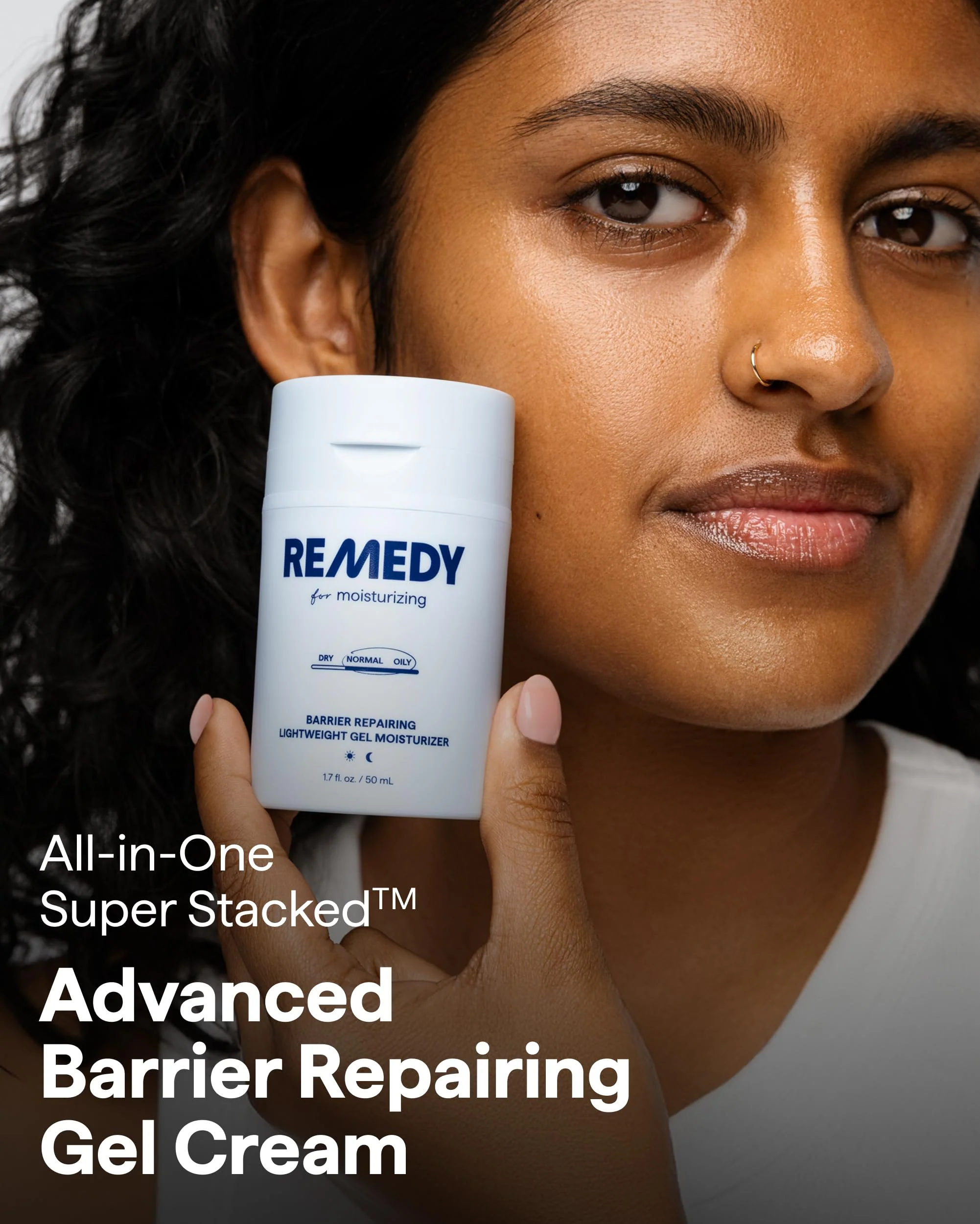 Remedy for Light Moisture | Barrier Repairing Hydrating Lightweight Gel Moisturizer Water Cream for Normal to Oily Skin | By Dermatologist Dr. Shah, 1.7 fl. Oz - Image 9