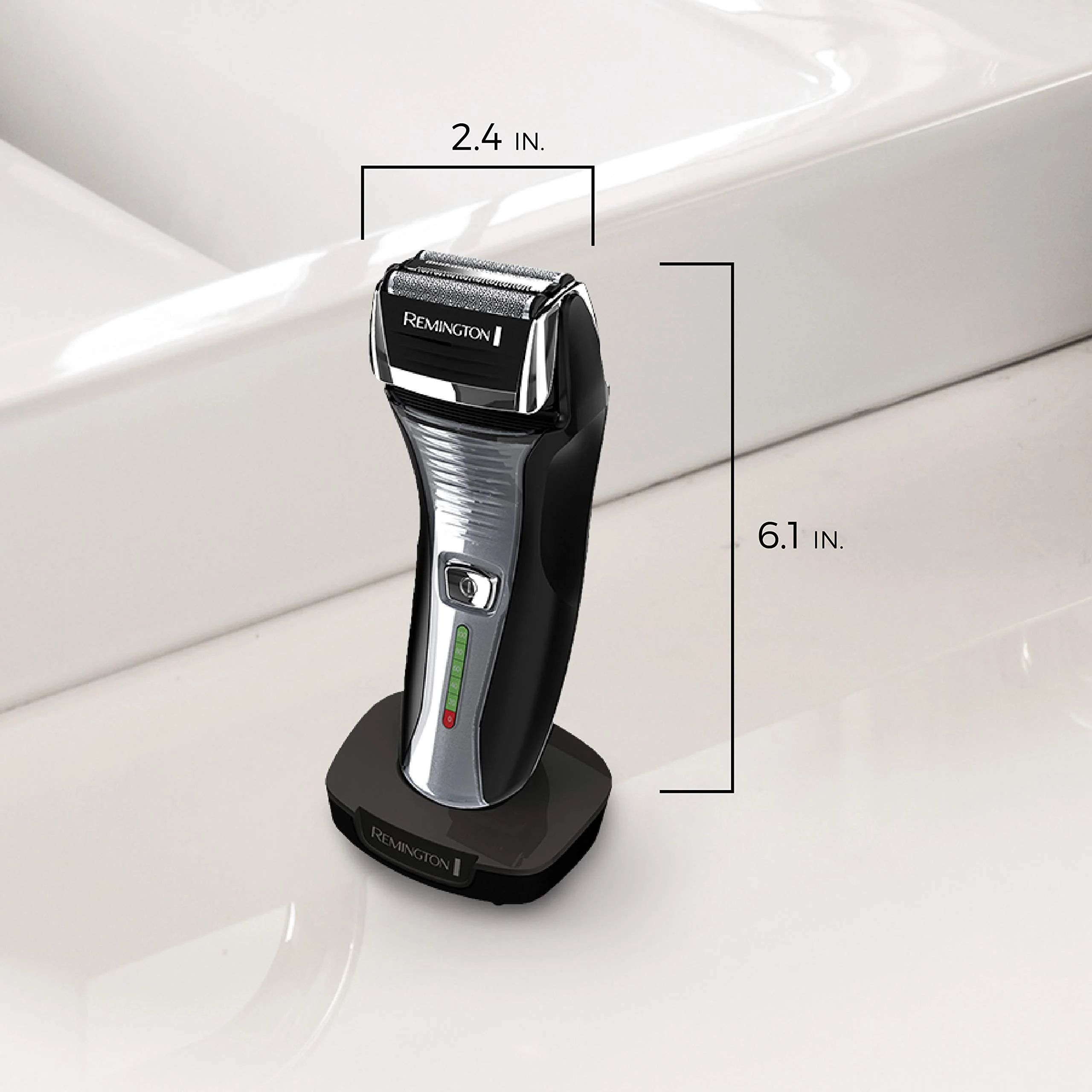 Remington F5 Power Series Foil Shaver, Electric Razor for Men, Cordless Rechargeable with Pop Up Trimmer, Pivot & FlexFoil Technology, Lightweight Handheld Design, Black - Image 3