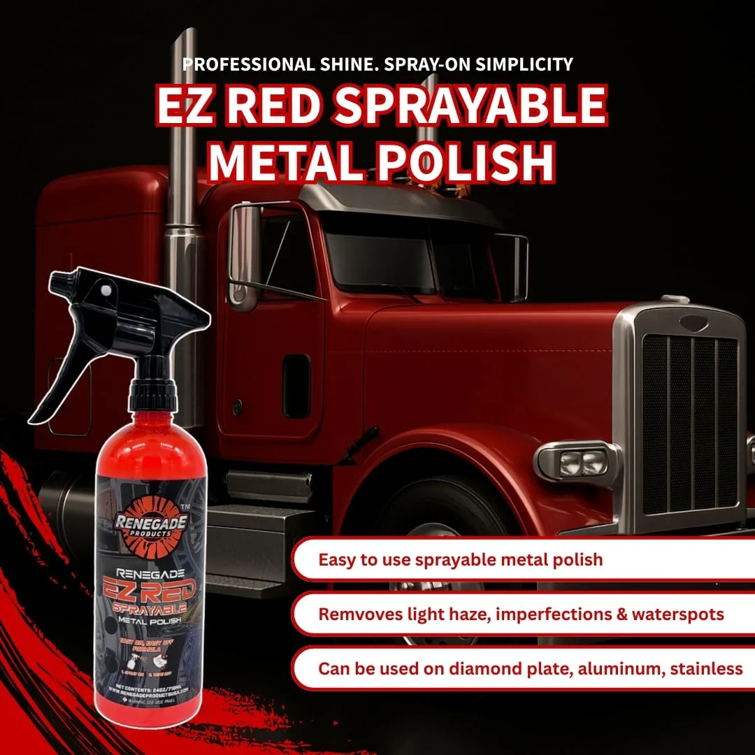 Renegade Products USA - EZ Red Sprayable Metal Polish & Cleaner for Chrome, Aluminum, and Stainless Steel | High-Gloss Shine & Protection | 24oz - Image 3