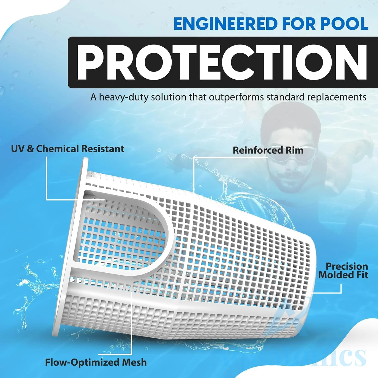 Replacement 070387 Pump Basket for Whisperflo - Intelliflo Pool Pumps - Heavy-Duty Strainer Basket Compatible with 070387Z, B-199, 91110040, 310-3210 - Pool Filter Basket with 1-Year Warranty - Image 8