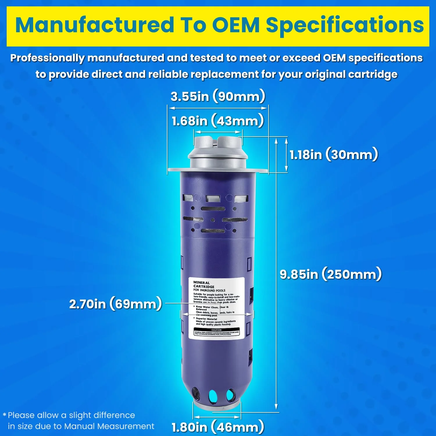 Replacement for Nature2 Duoclear 25 35 Mineral Cartridge W28000 W28001 for All Zodiac Duoclear & Nature2 Fusion, Fusion Soft, Vision Pro System Aboveground Ingroud Swimming Pool Up to 35,000 Gallons - Image 3
