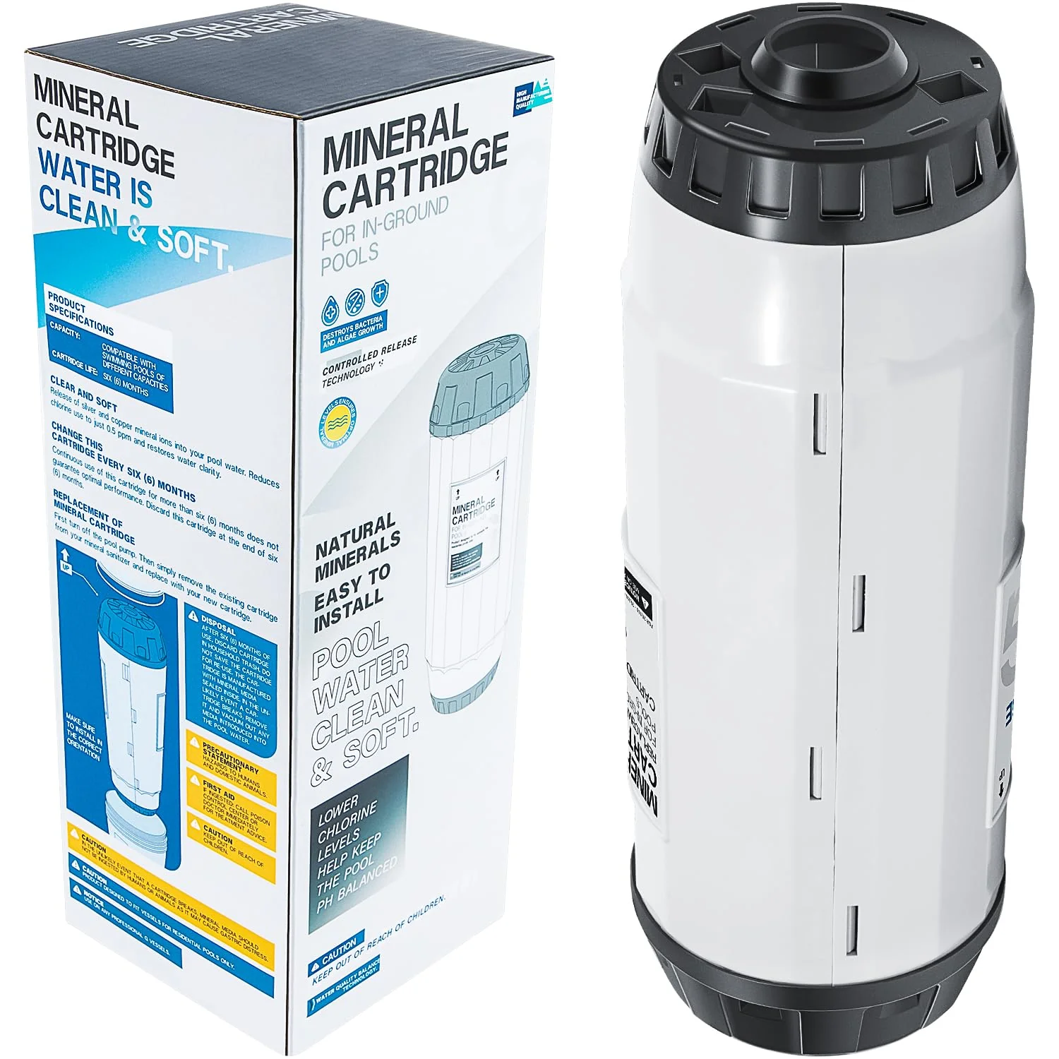 Replacement For Nature2 G35 Mineral Cartridge W28135 N2CG35 W26735 for All Zodiac Limited & Professional G or Pro G Plus Vessel Inground Swimming Pool System W25904 & W20011 Pools Up To 35,000 Gallons - Image 2